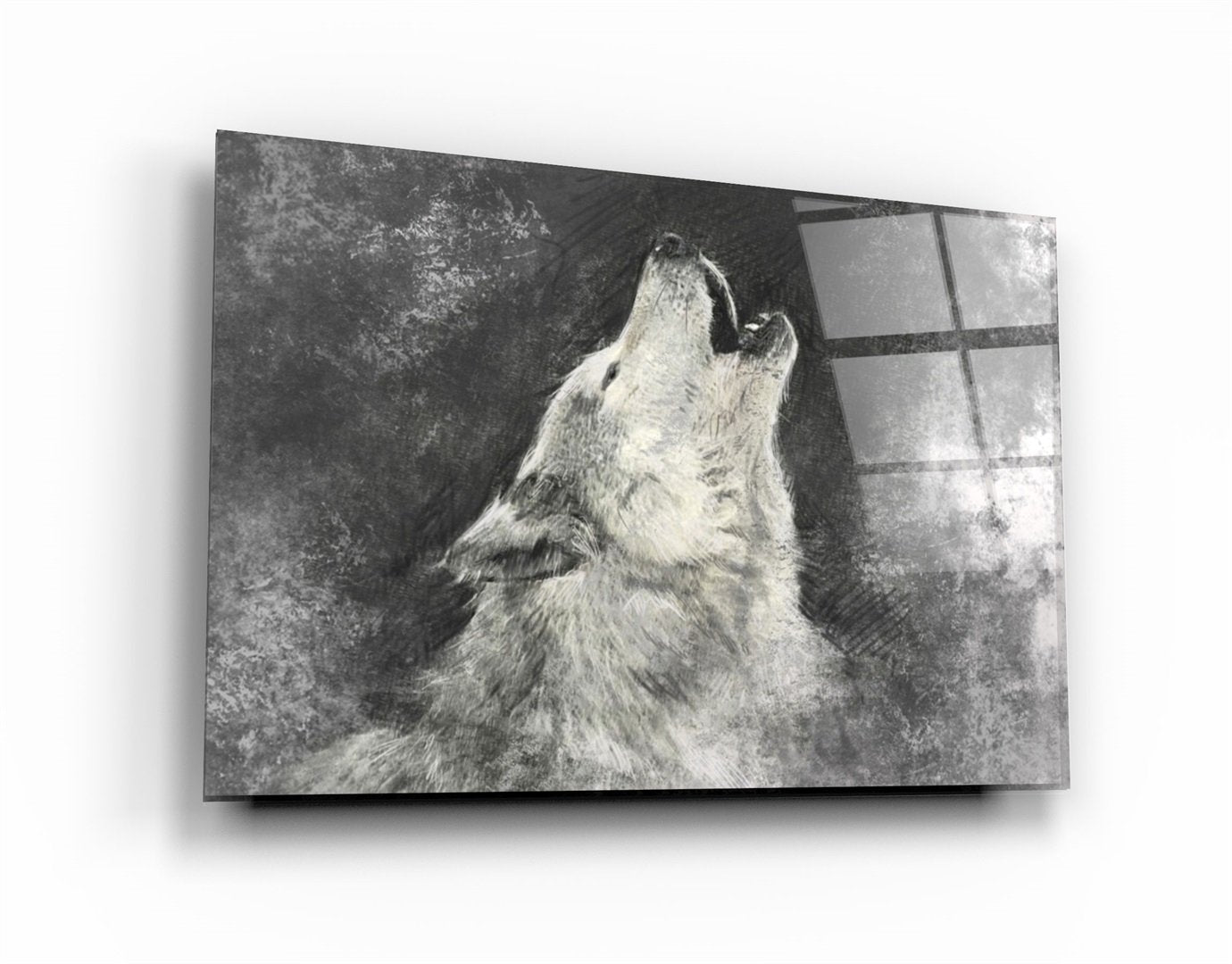 ・"Wolf 5"・Glass Wall Art