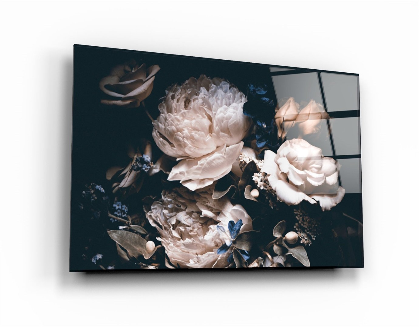 ・"Hidden Flowers"・Glass Wall Art