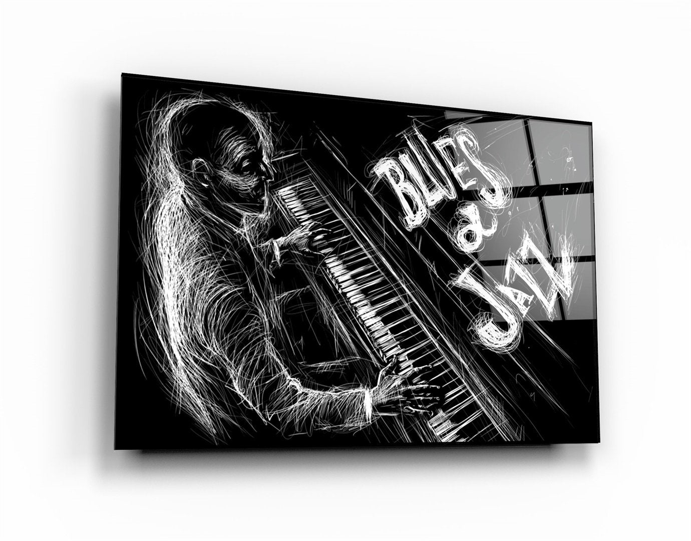 ・"Only Jazz"・Glass Wall Art