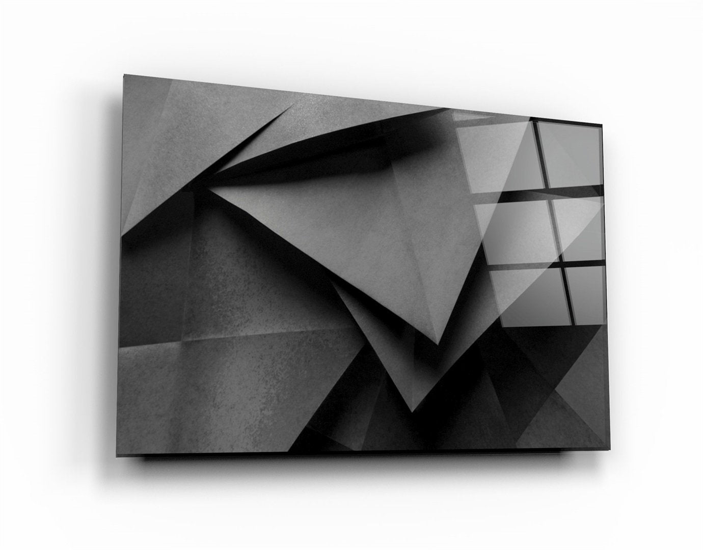 ・"Black Paper"・Glass Wall Art