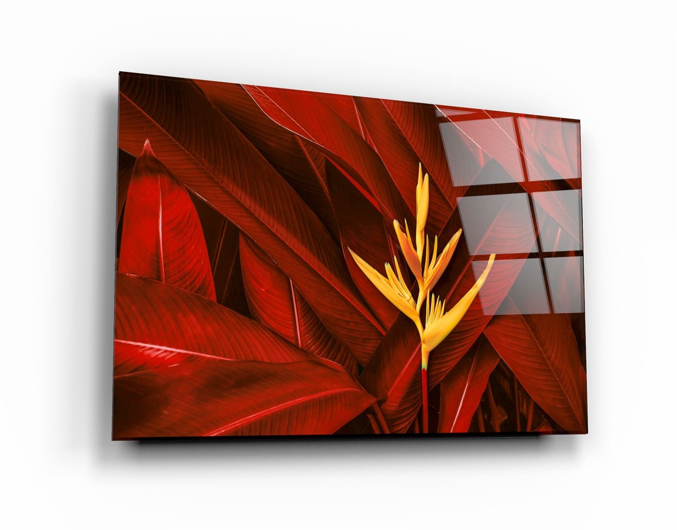 ・"Leaves"・Glass Wall Art