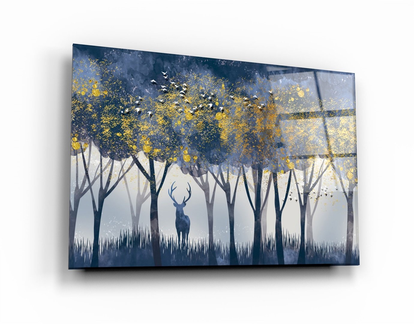 ・"Cute Forest3"・Glass Wall Art