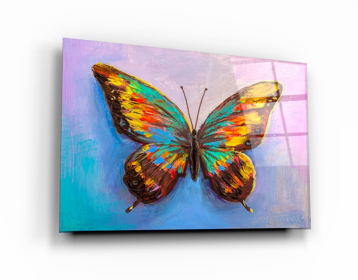 ・"Papillon 4"・Art mural en verre