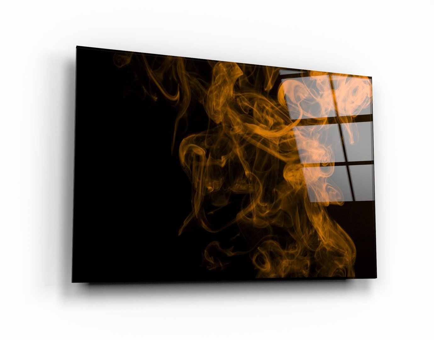 ・„Orange Smoke“・<tc>Glasbild</tc>