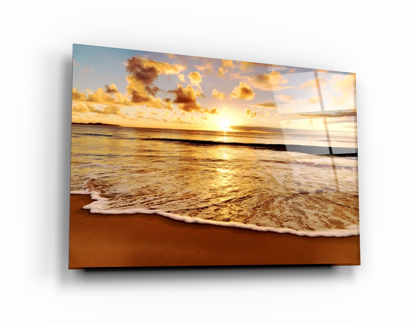 ・„Ocean and Sunset V2“・<tc>Glasbild</tc>