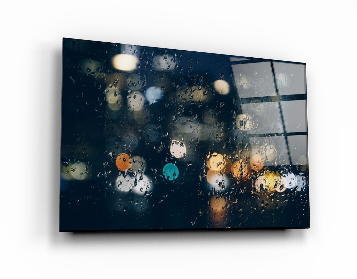 ・"Raindrop Reflection"・Glass Wall Art