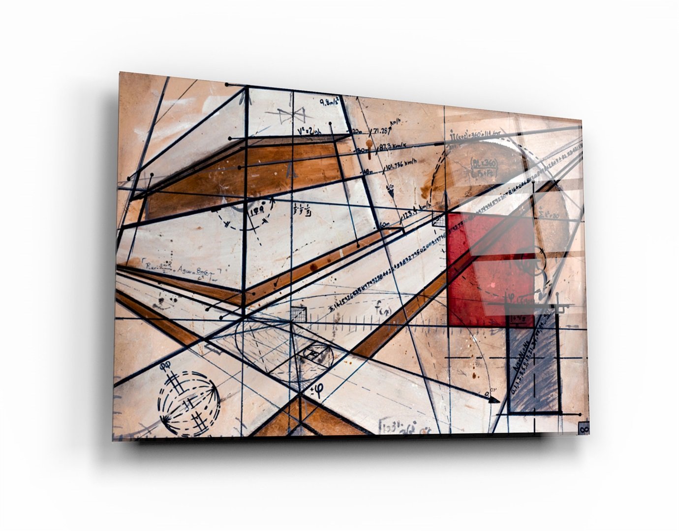 ・"Calcul abstrait"・Art mural en verre