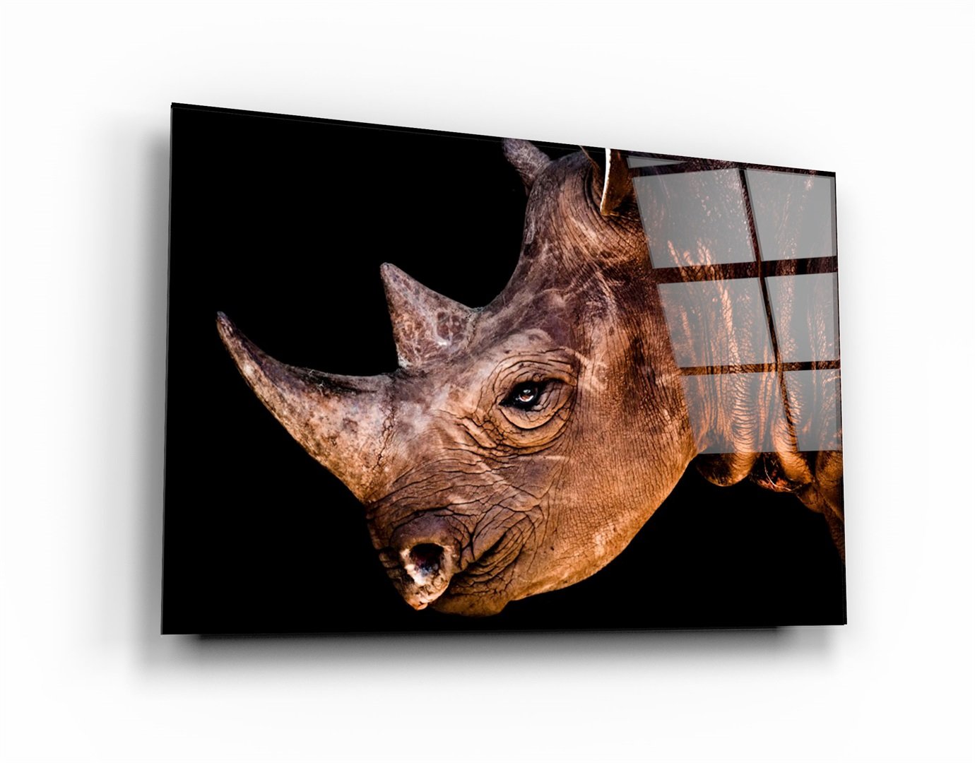 ・"Rhino V3"・Glass Wall Art