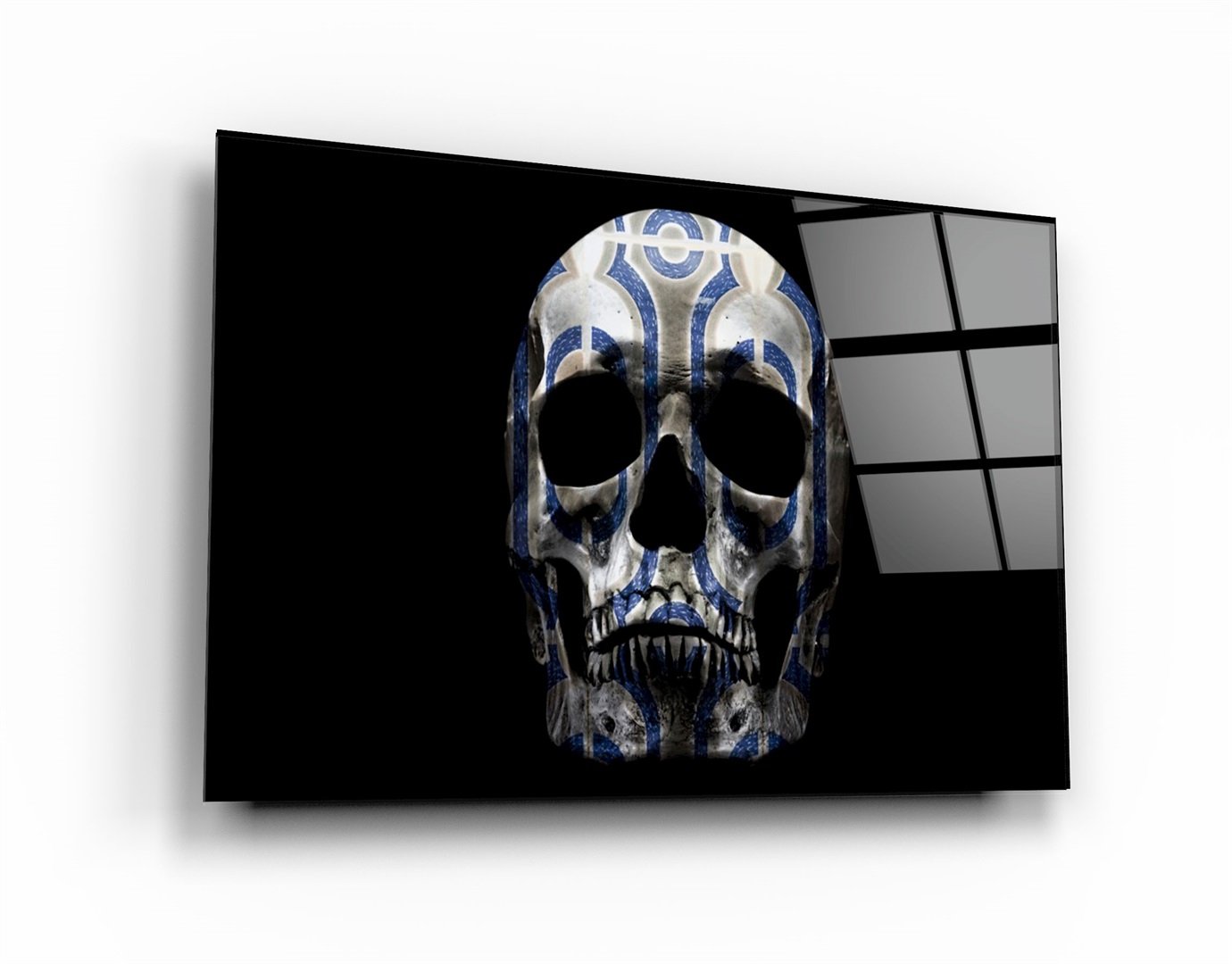 ・"Crâne de conception"・Art mural en verre