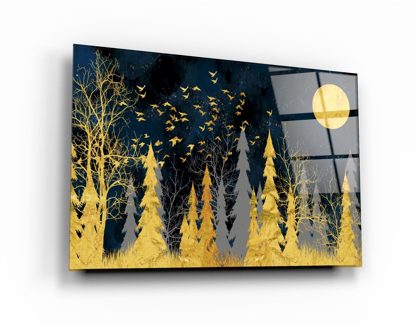 ・"Cute Forest7"・Glass Wall Art