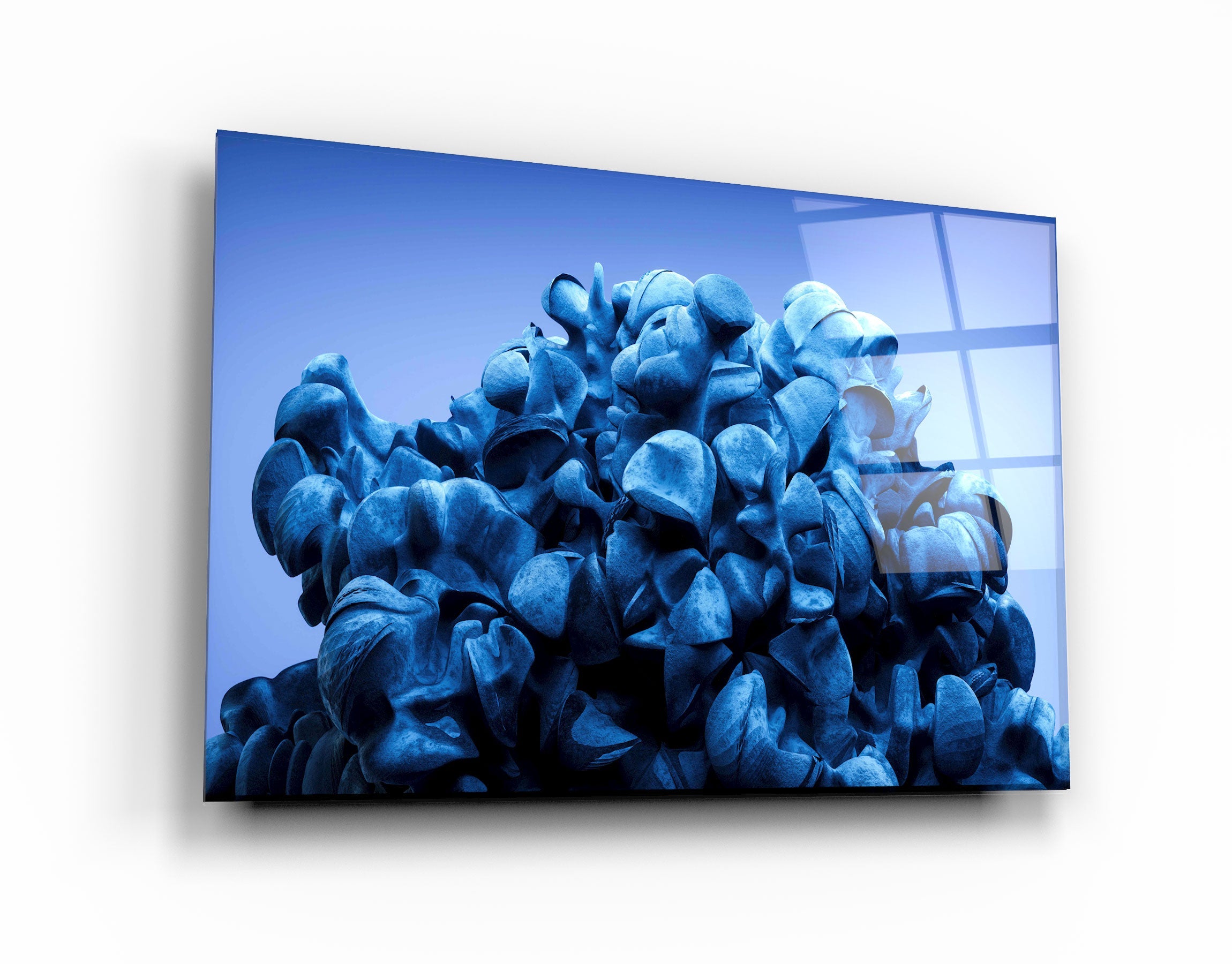 ・"Bluee"・Designer's Collection Glass Wall Art