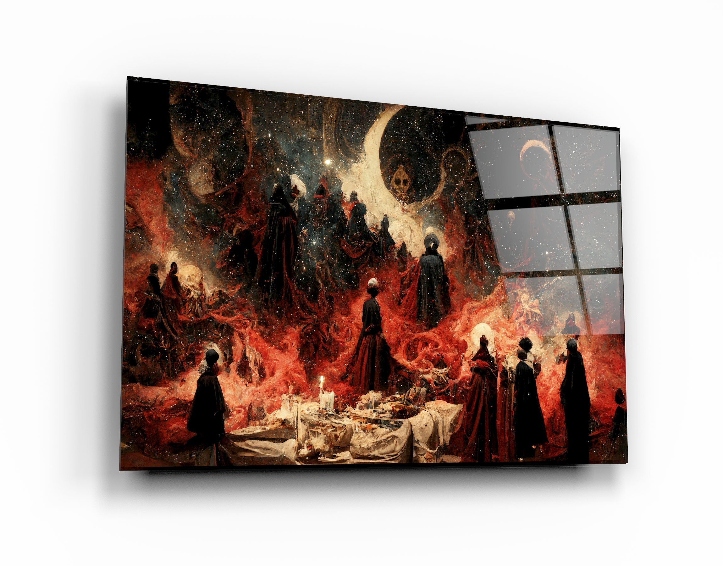 ・"Meeting on the Dark Side"・Secret World Collection Glass Wall Art