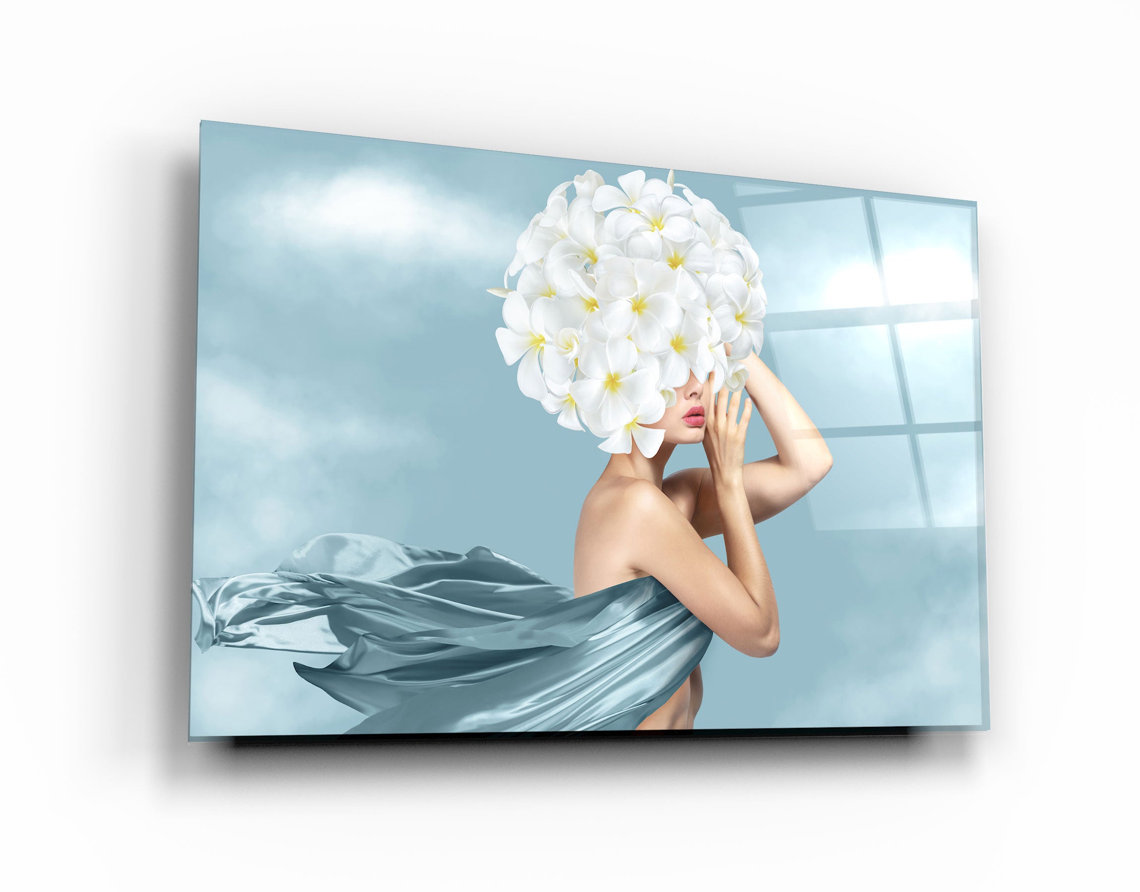 ・"Beauty Head"・Designer's Collection Glass Wall Art