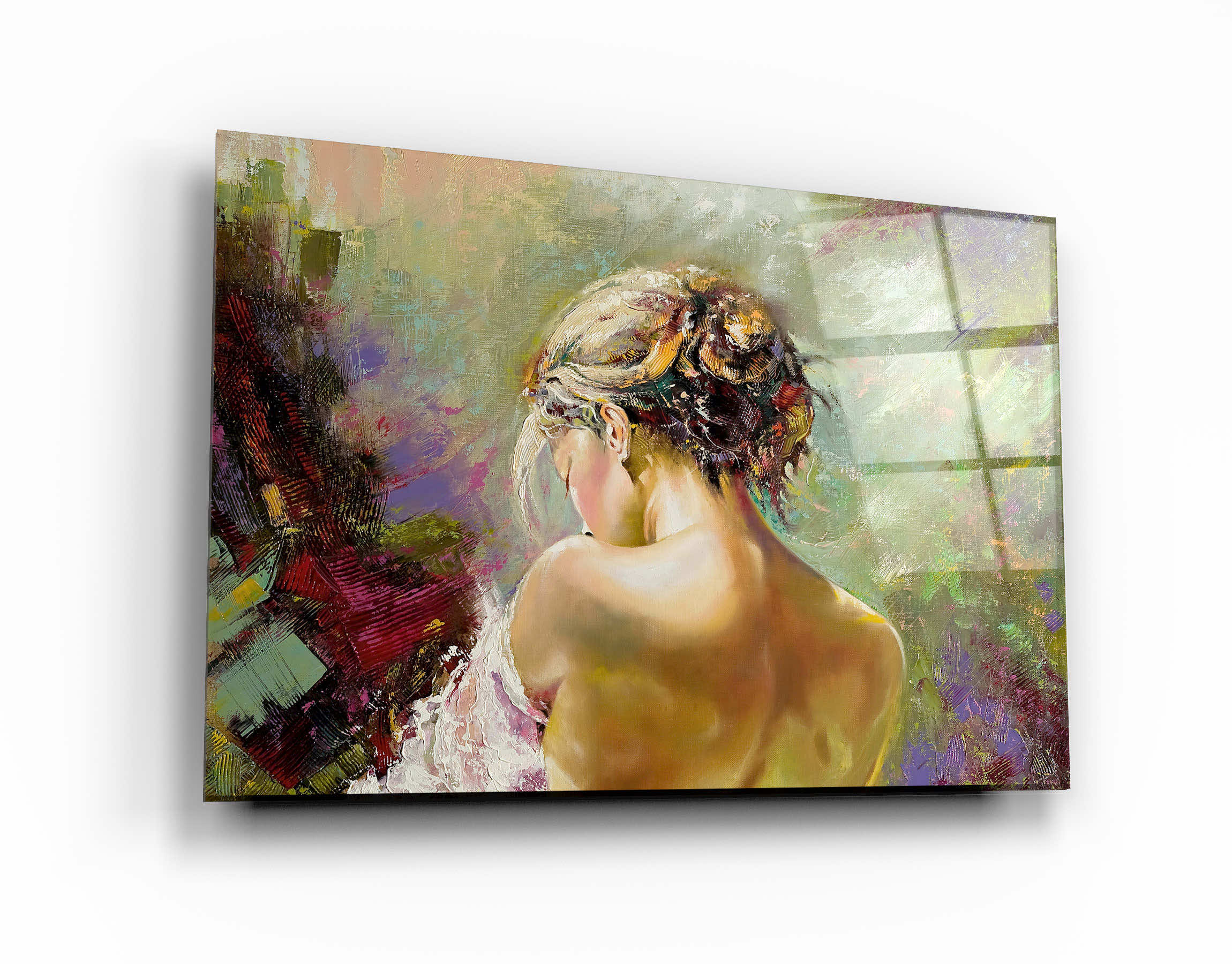 ・"Oil Painting - Alone"・Glass Wall Art