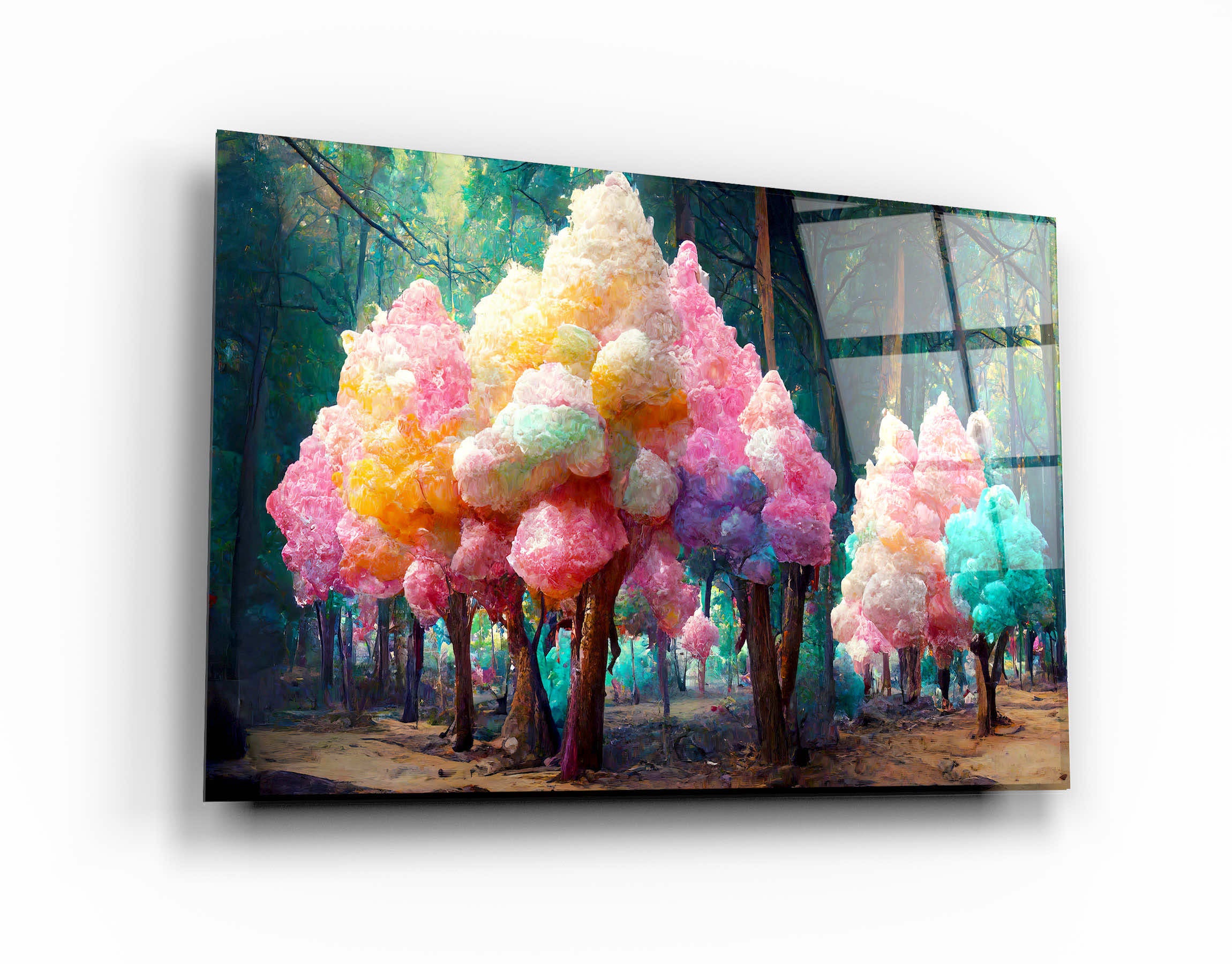・„Cotton Candy Forest“・Secret World Collection <tc>Glasbild</tc>