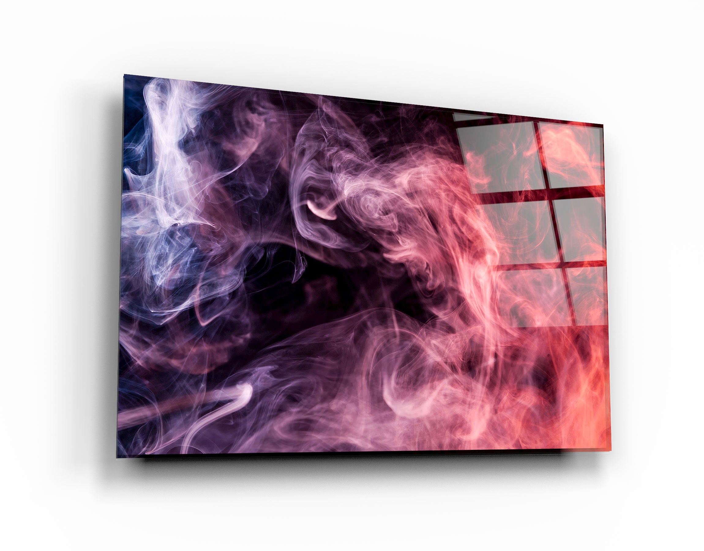 ・"Smokes on the Black"・Glass Wall Art