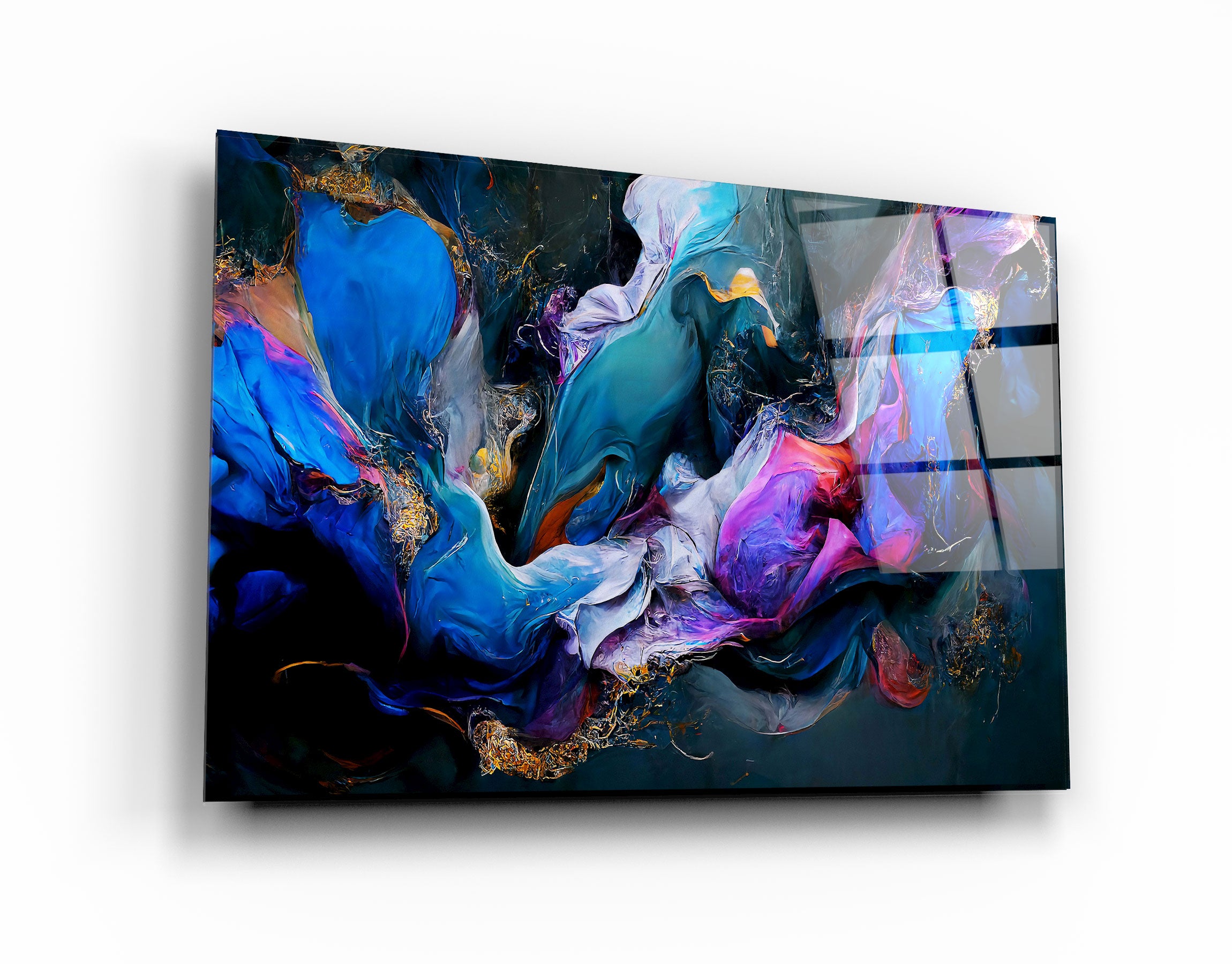 ・"Abstract Oil Painting"・Glass Wall Art