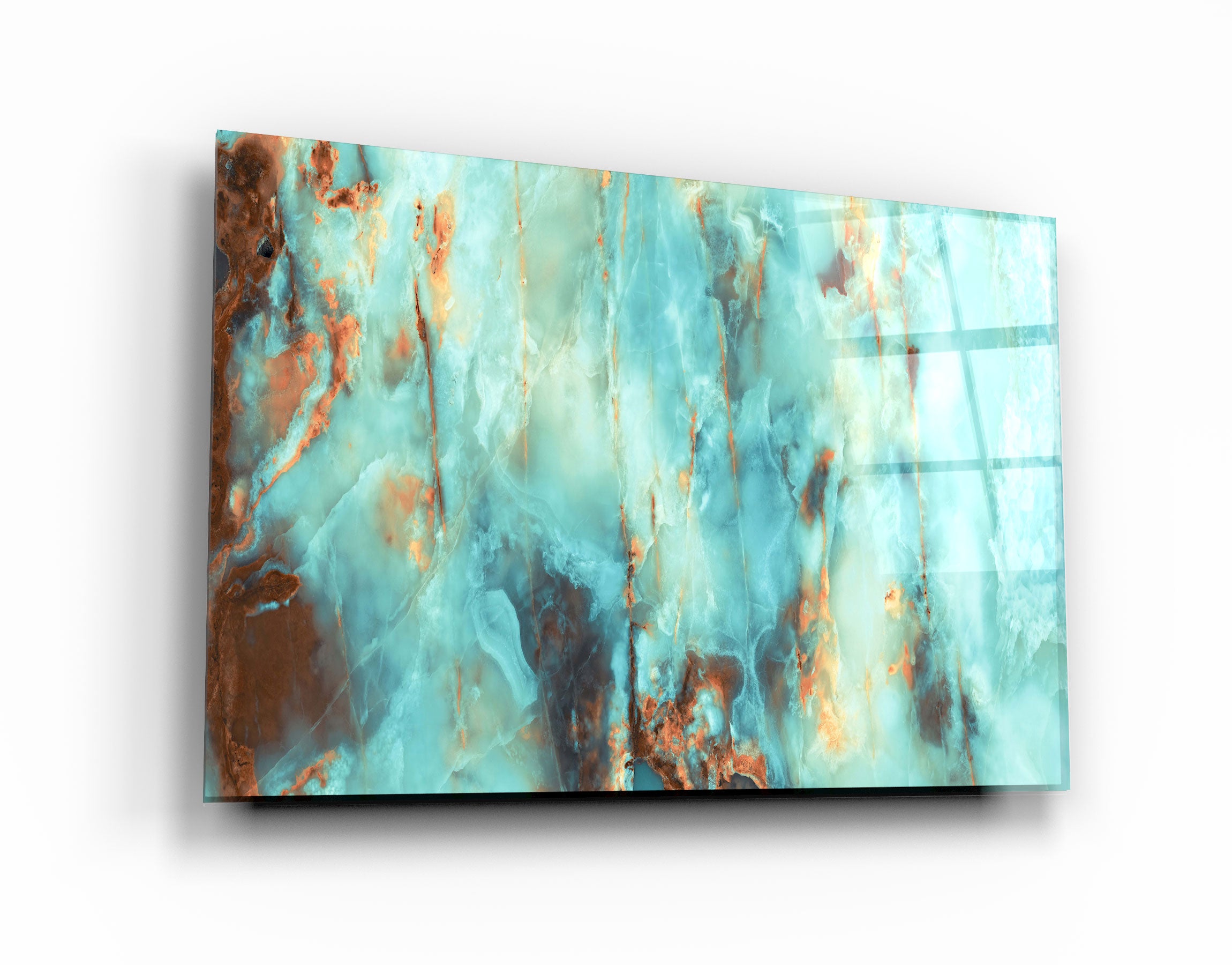 ・"Natural Blue Marble"・Glass Wall Art