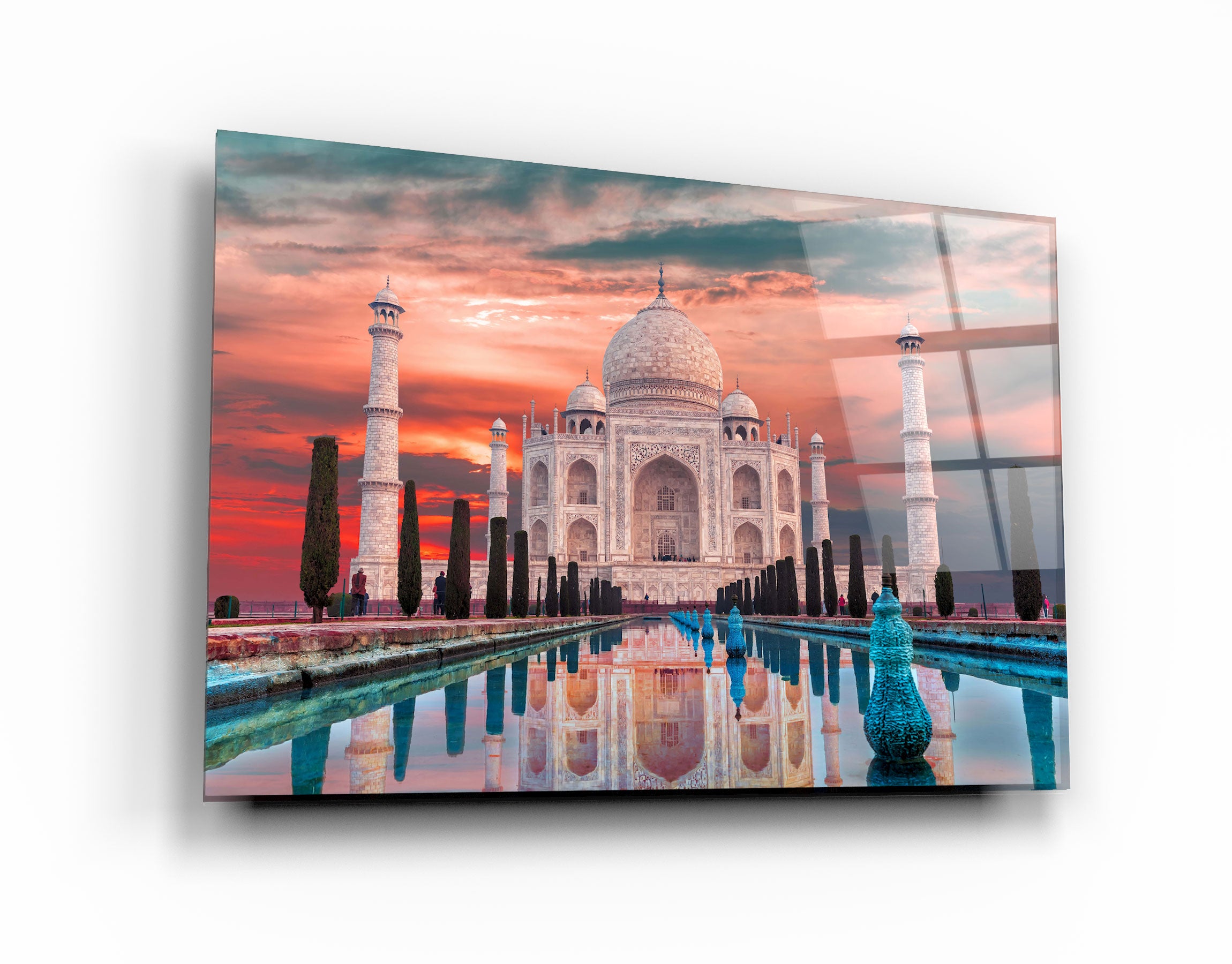 ・"Taj Mahal- India"・Glass Wall Art