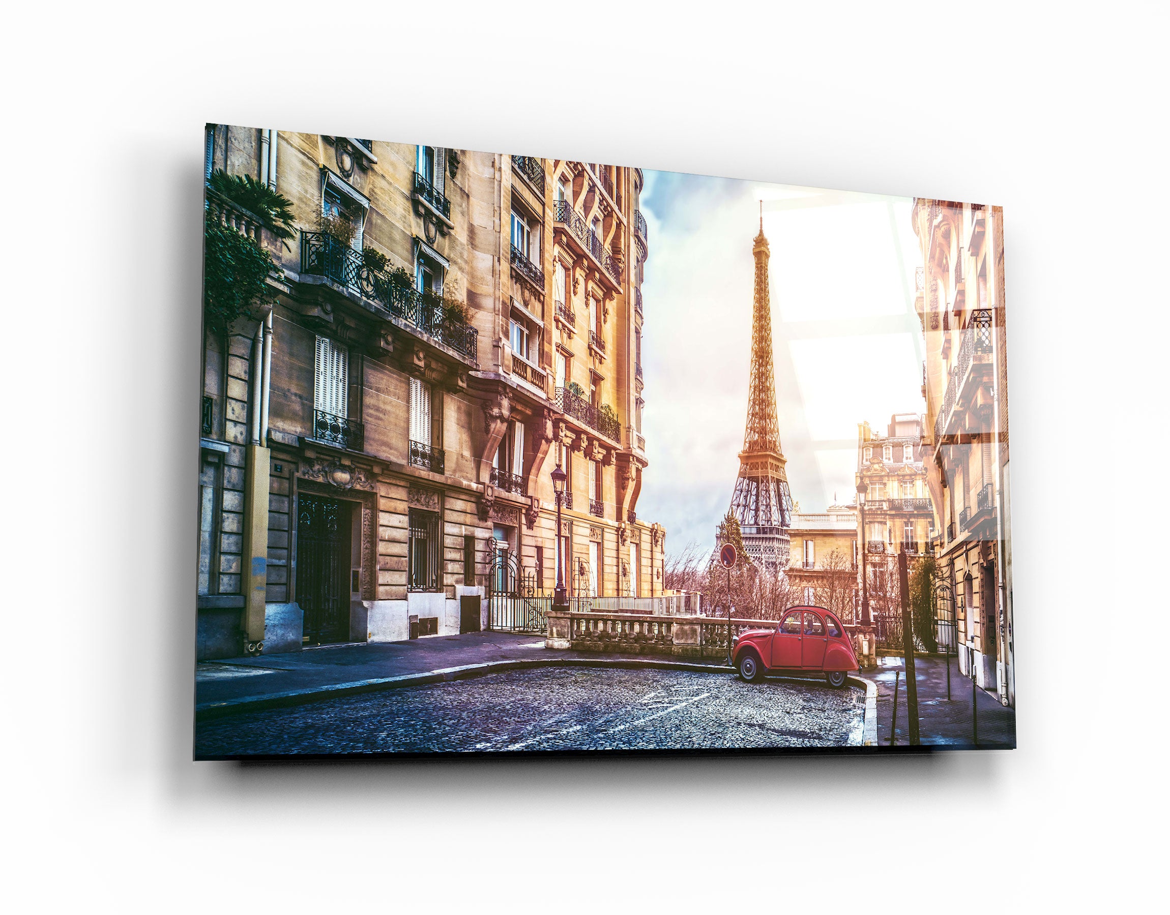 ・„Altstadt von Paris – Frankreich“・<tc>Glasbild</tc>