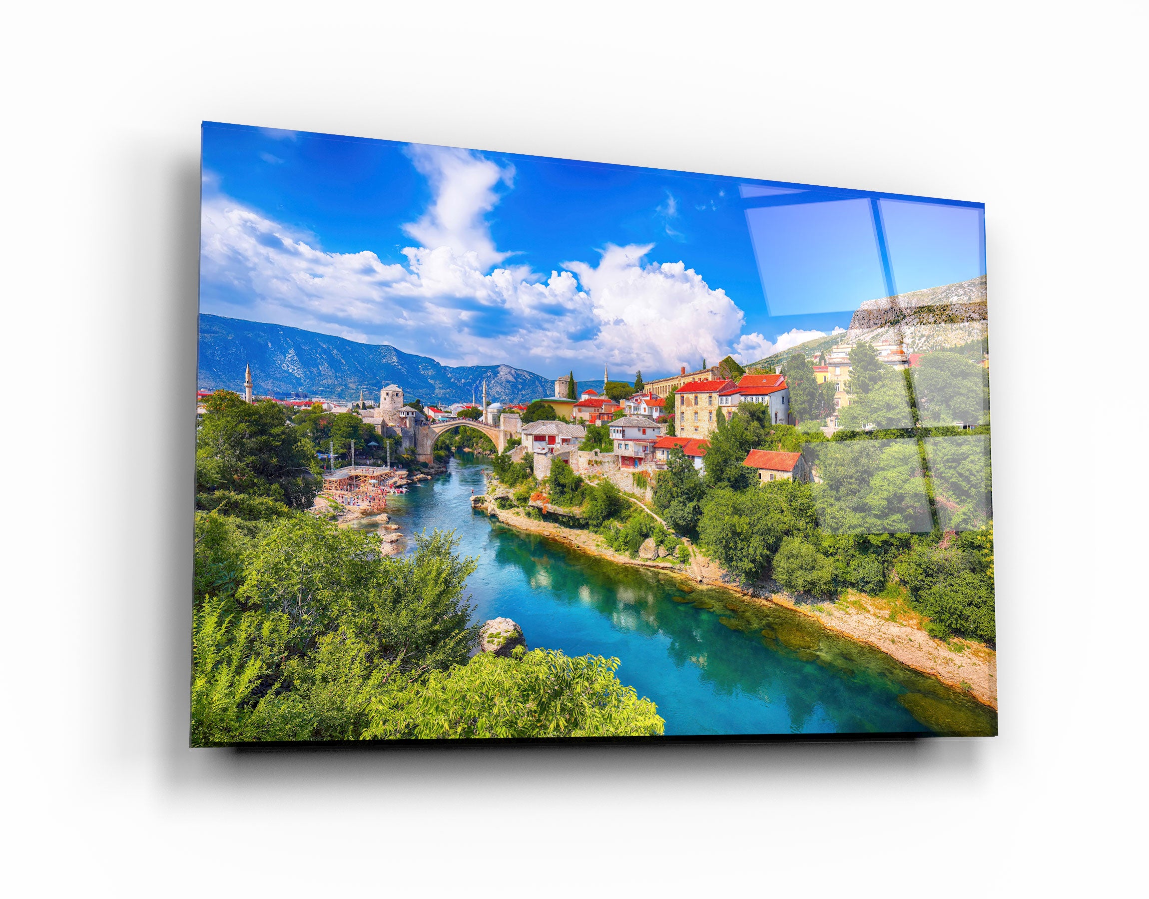 ・Mostar Bridge - Bosnia"・Glass Wall Art