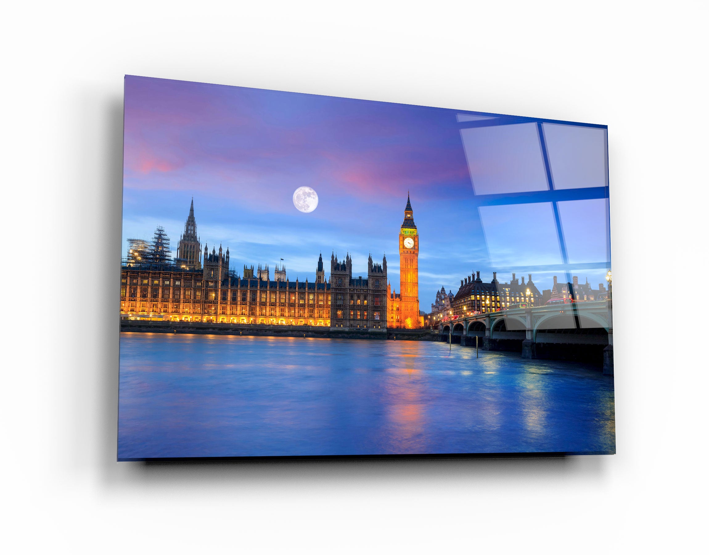 ・„Skyline von London – Großbritannien“・<tc>Glasbild</tc>