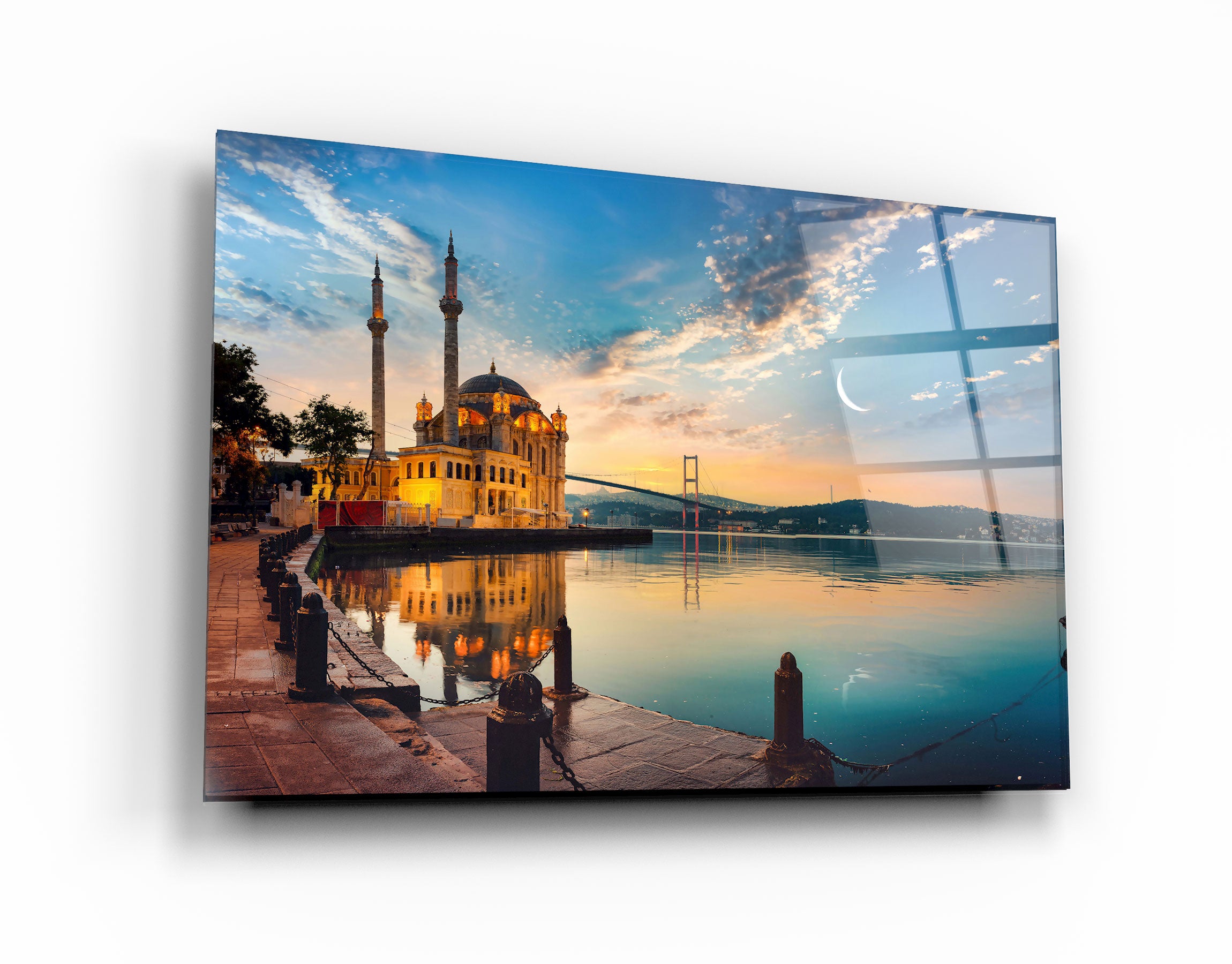 ・"Bosporus - Istanbul - Türkei"・<tc>Glasbild</tc>
