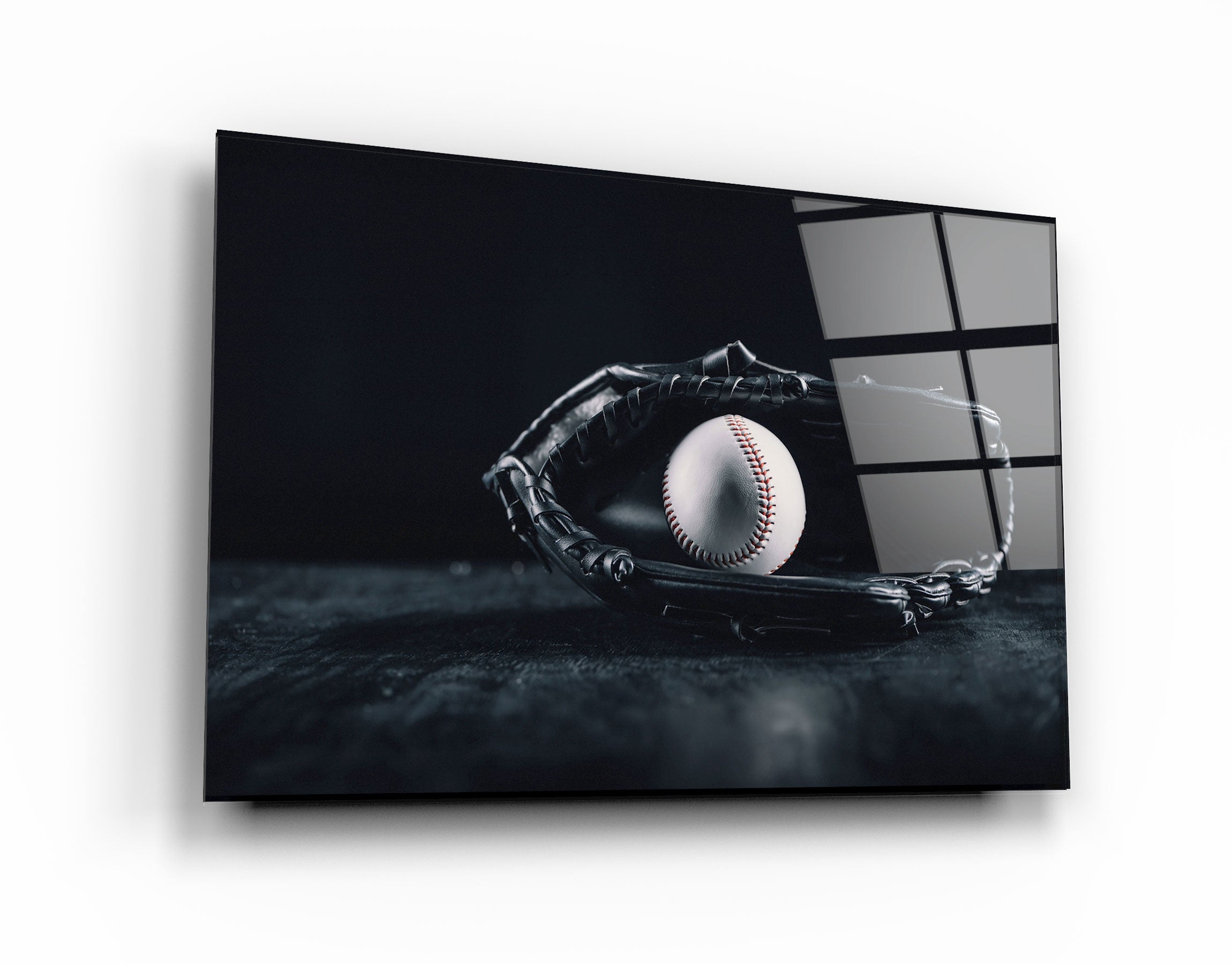 ・"Baseball"・Art mural en verre