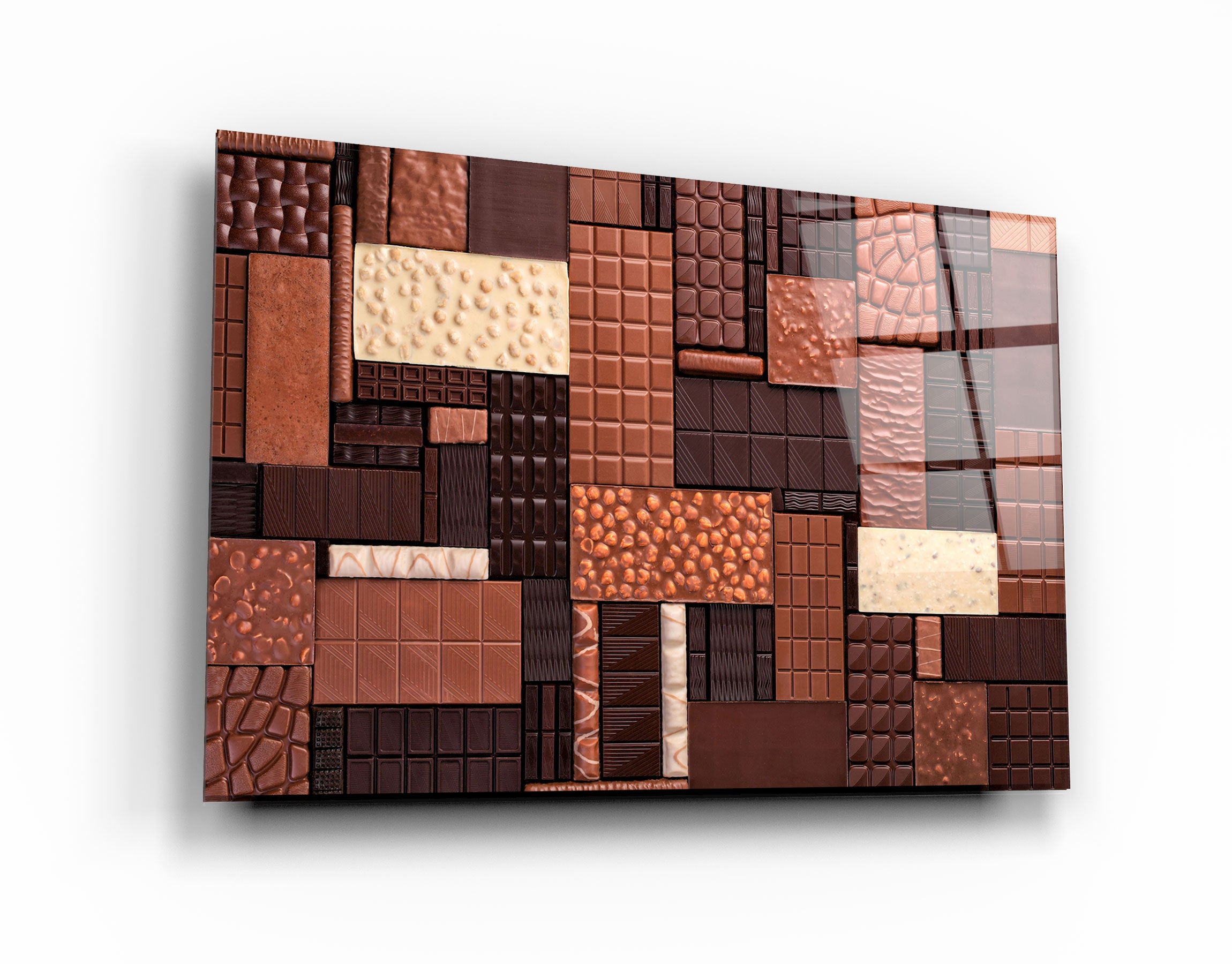 ・"Barre de chocolat"・Art mural en verre