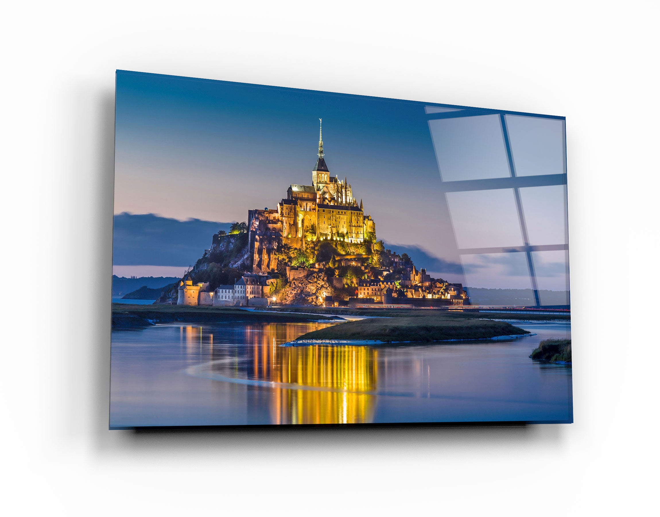 ・"Mont Saint-Michel"・Art mural en verre