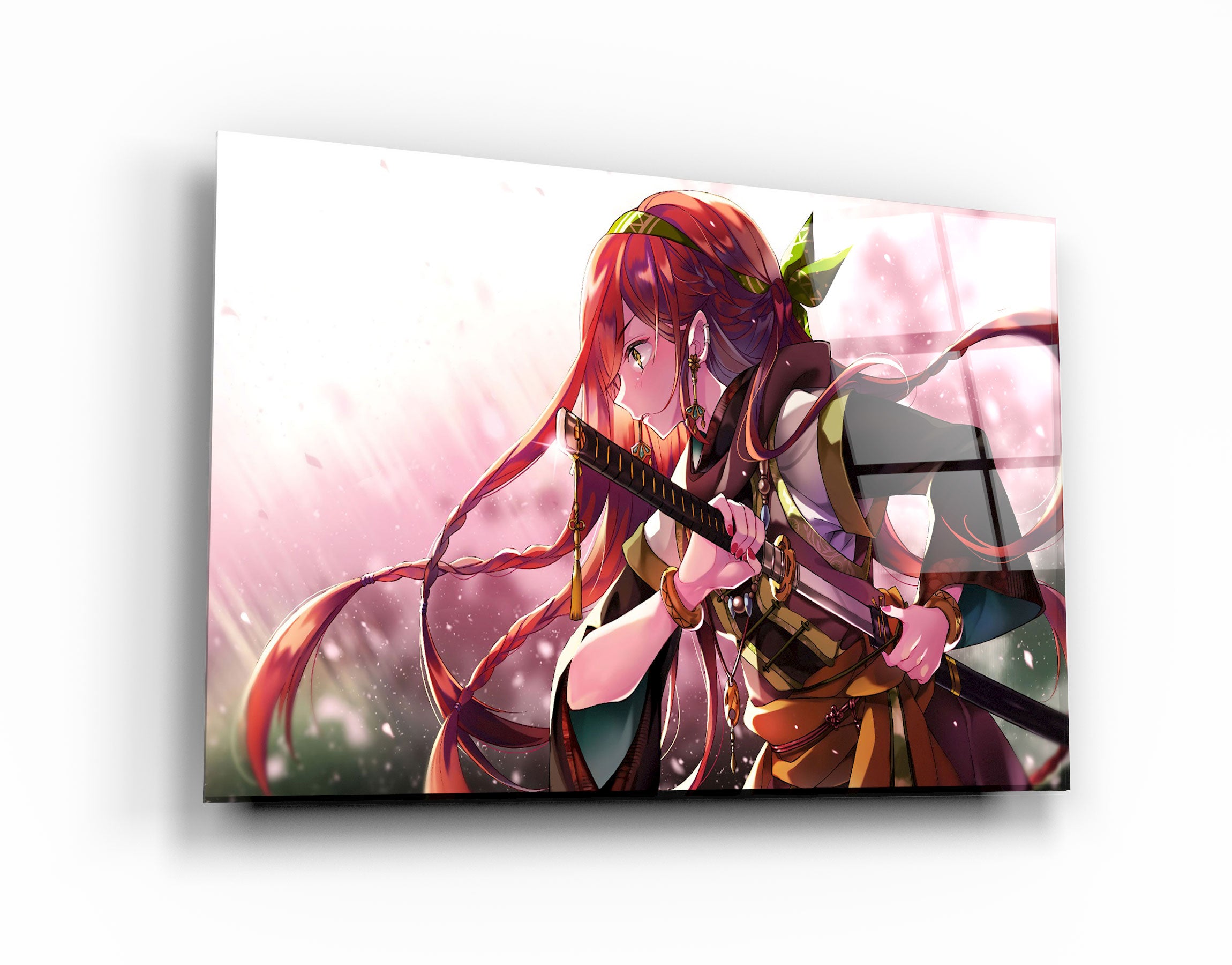 ・"The Last Woman Samurai"・Glass Wall Art