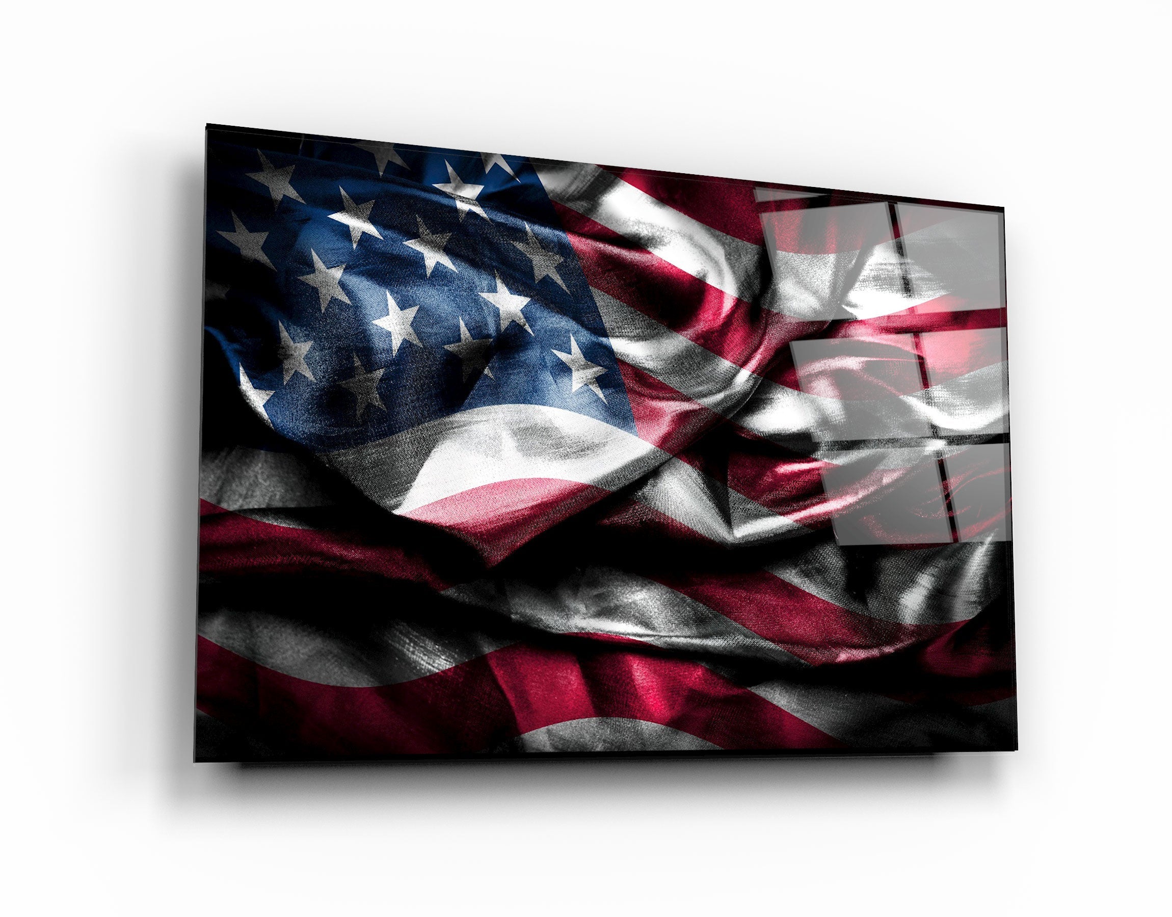 ・"Flagge der USA"・<tc>Glasbild</tc>