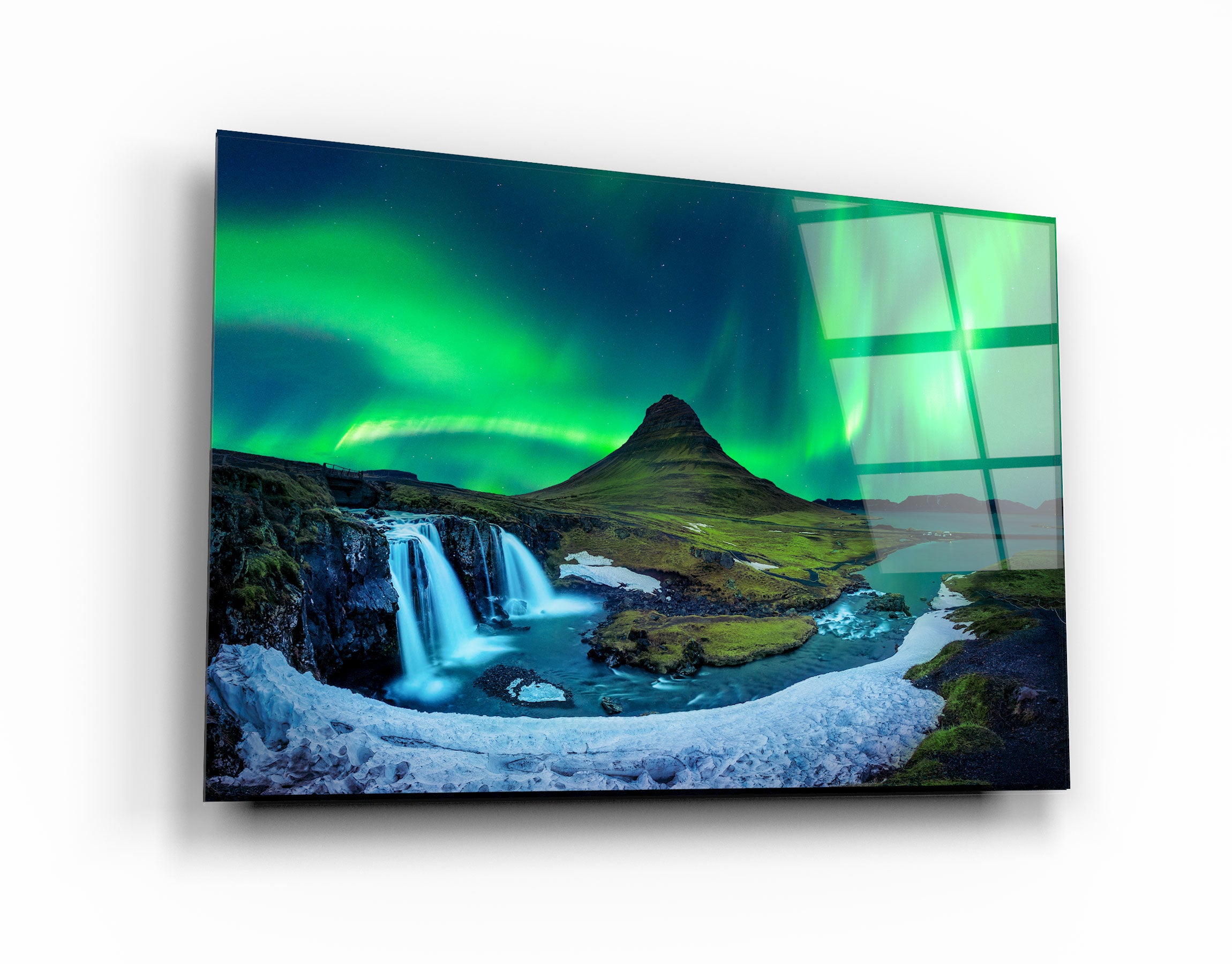 ・"Aurora - Northern Lights"・Glass Wall Art