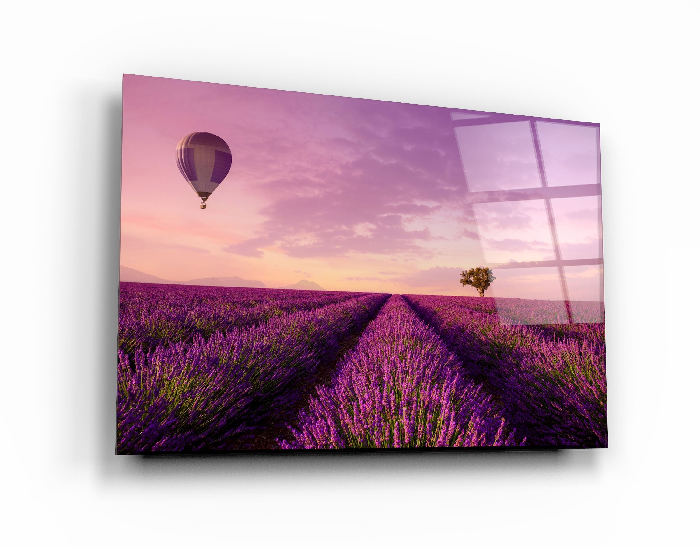 ・"Purple Sky"・Glass Wall Art