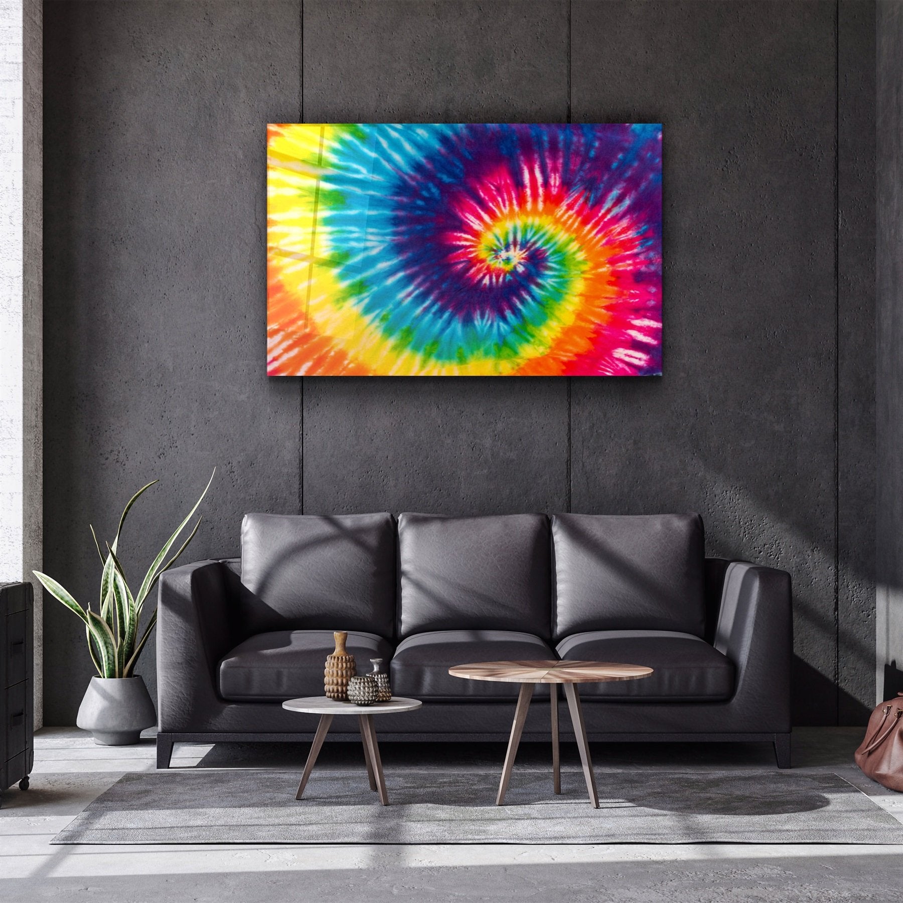 ・"Abstract Colorful Pattern"・Glass Wall Art