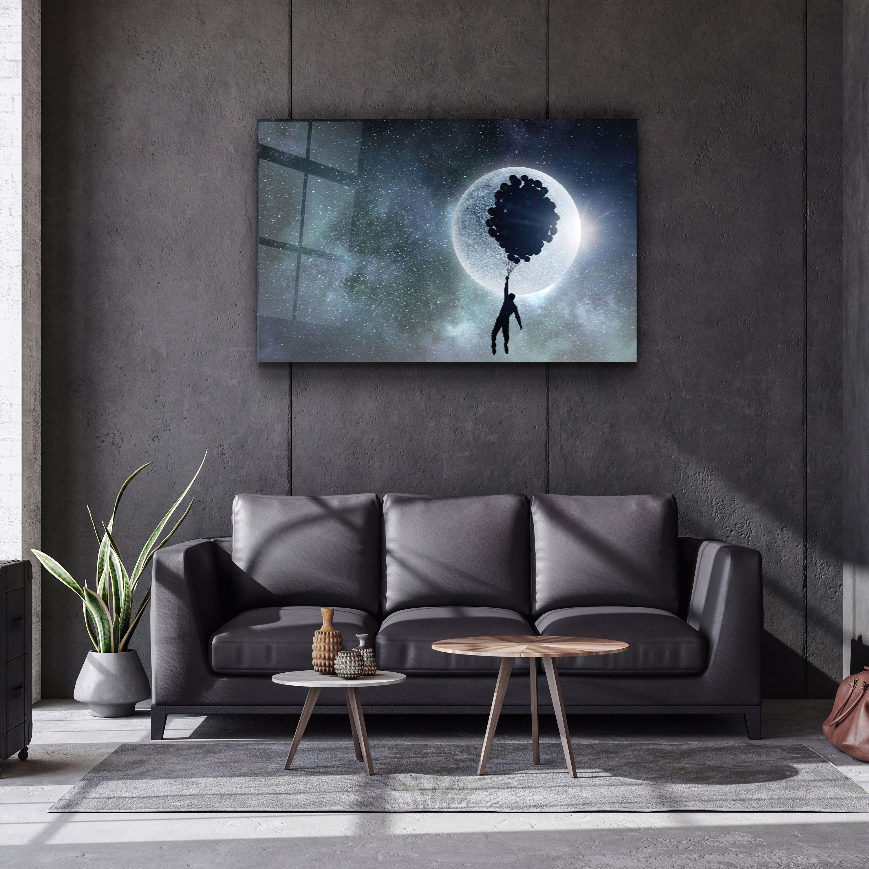 ・"Vers la Lune"・Art mural en verre