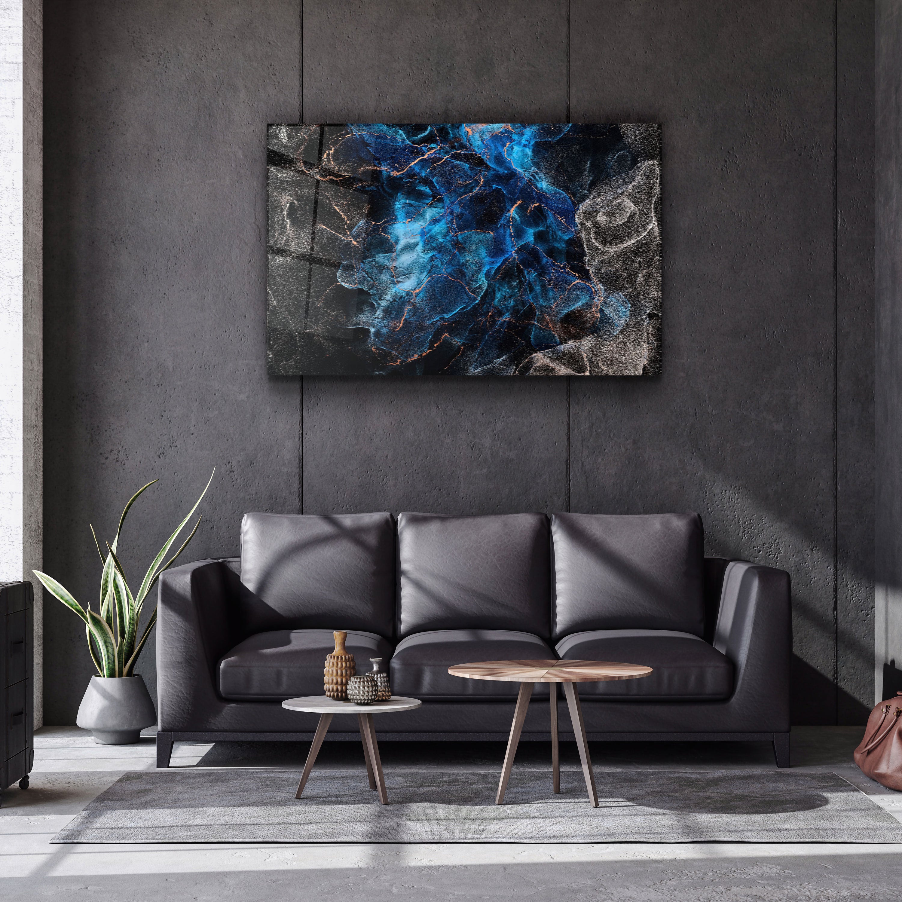 ・"Marble Design V1"・Art mural en verre