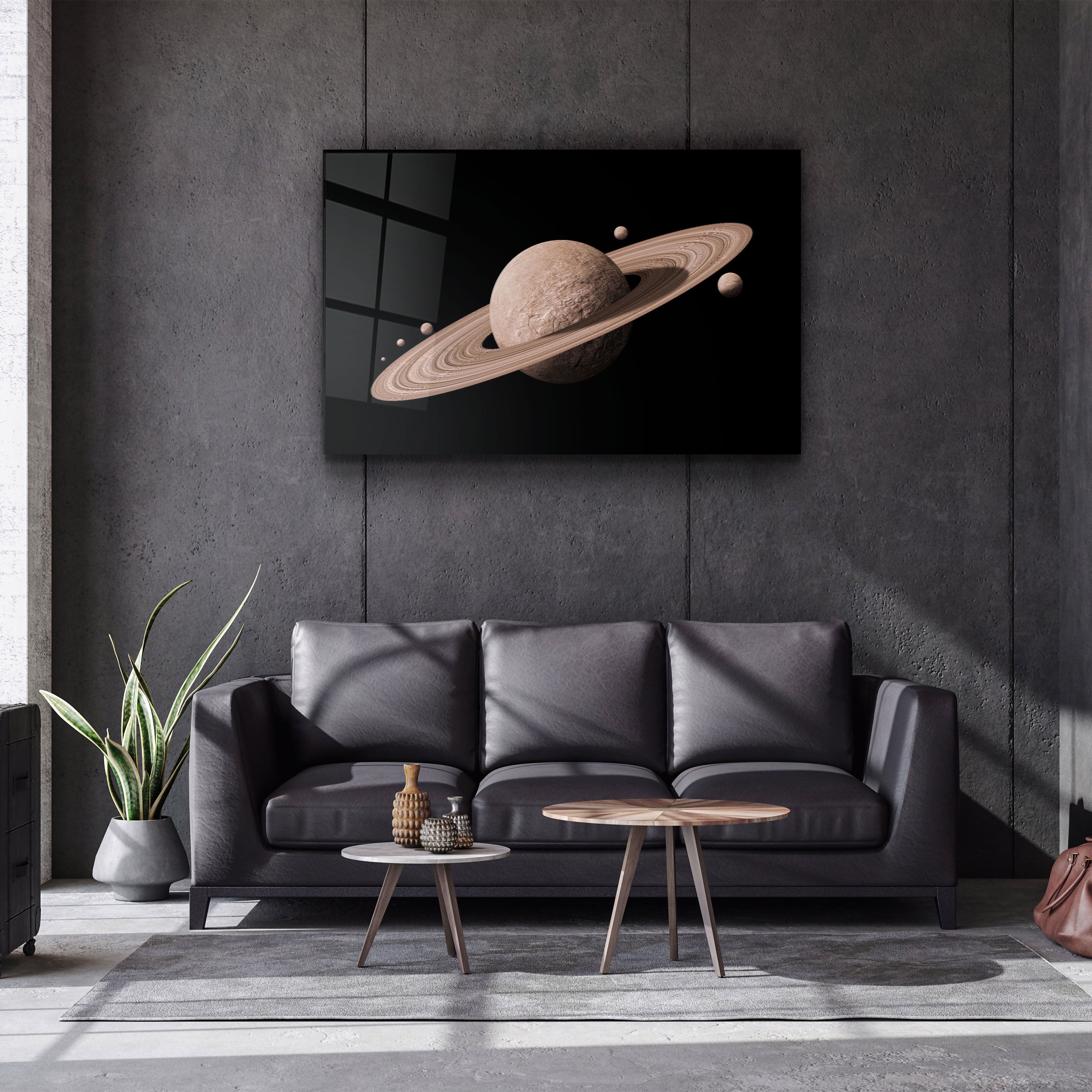 ・"Saturne"・Art mural en verre