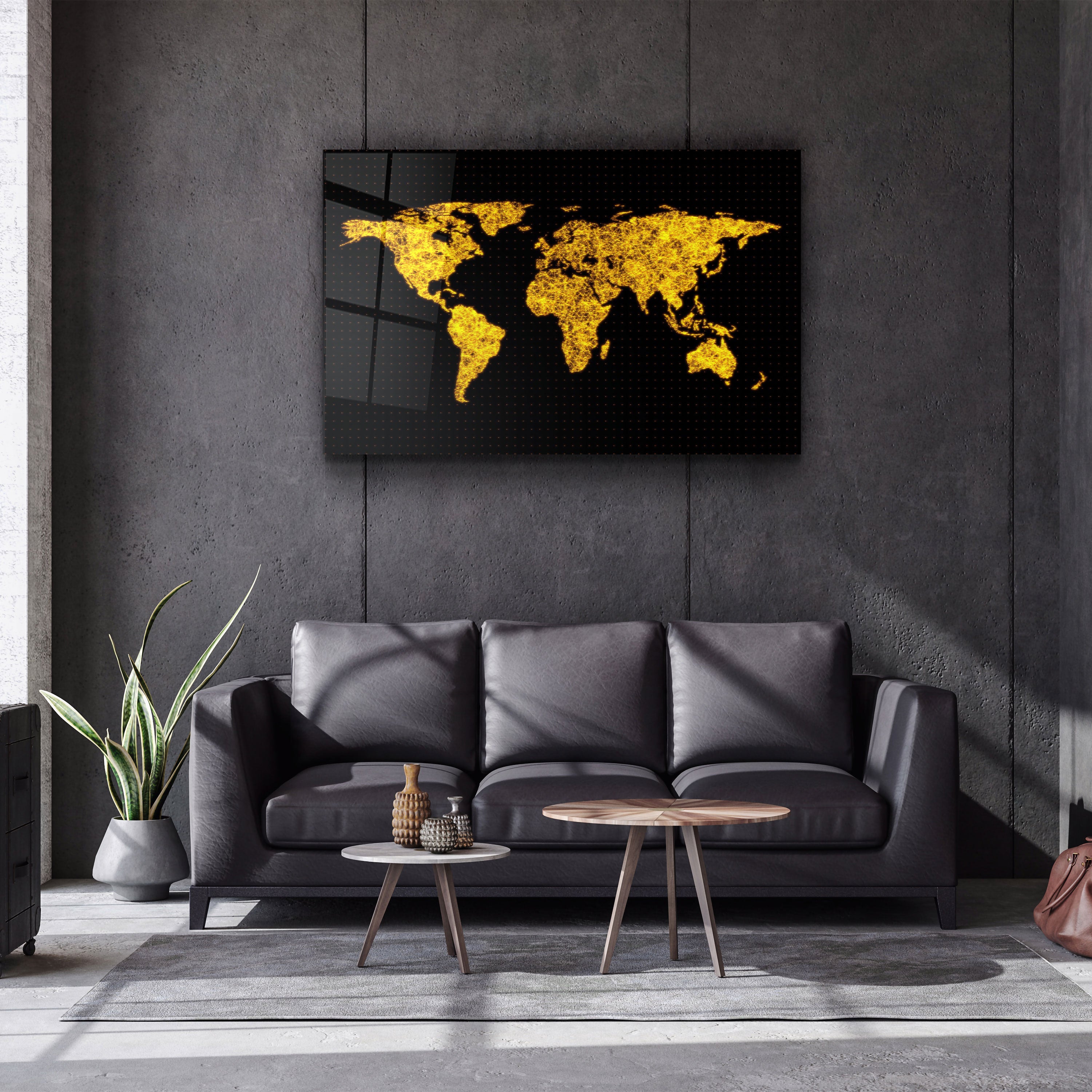 ・"The Network Of The World"・Glass Wall Art