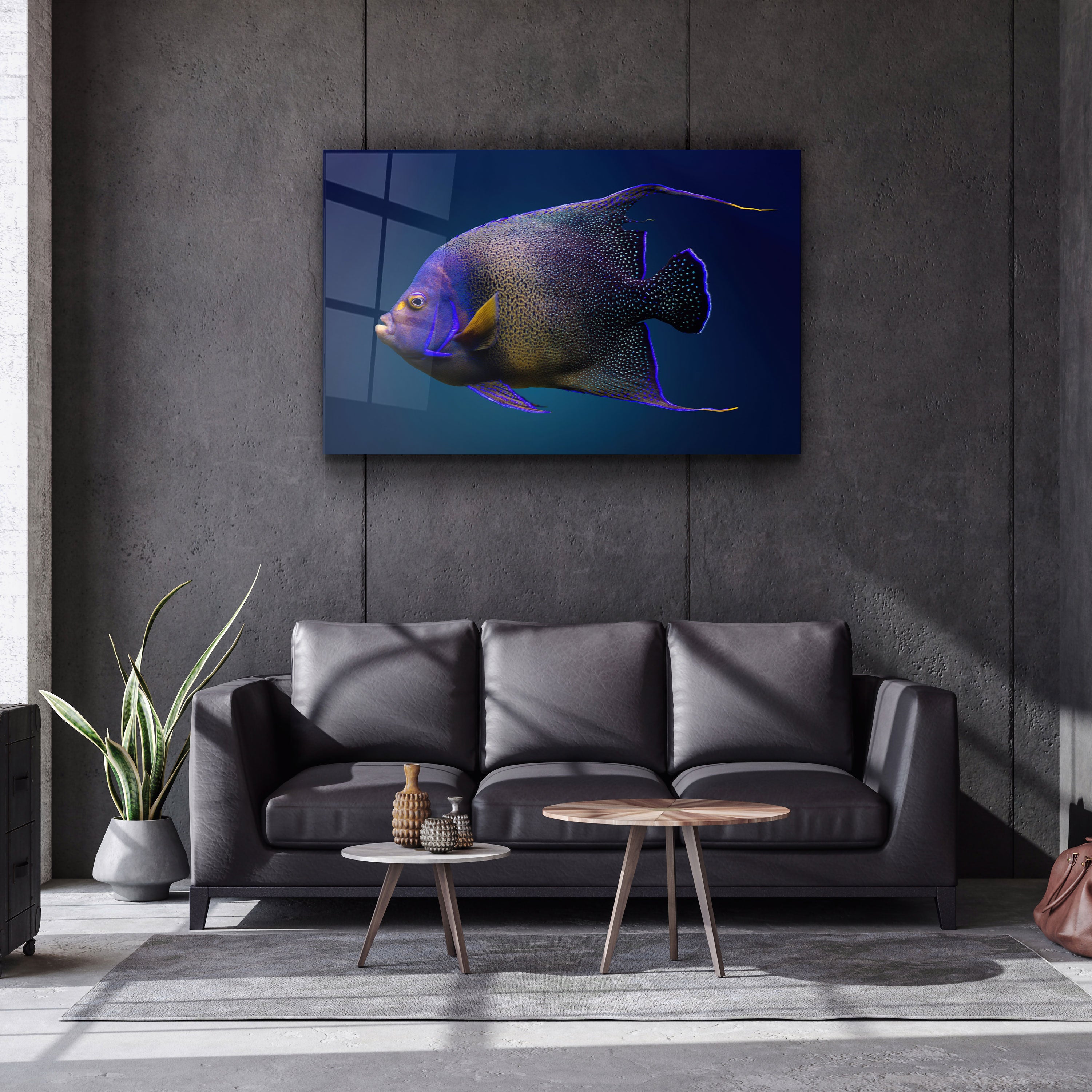 ・"Poissons exotiques"・ART MURAL EN VERRE