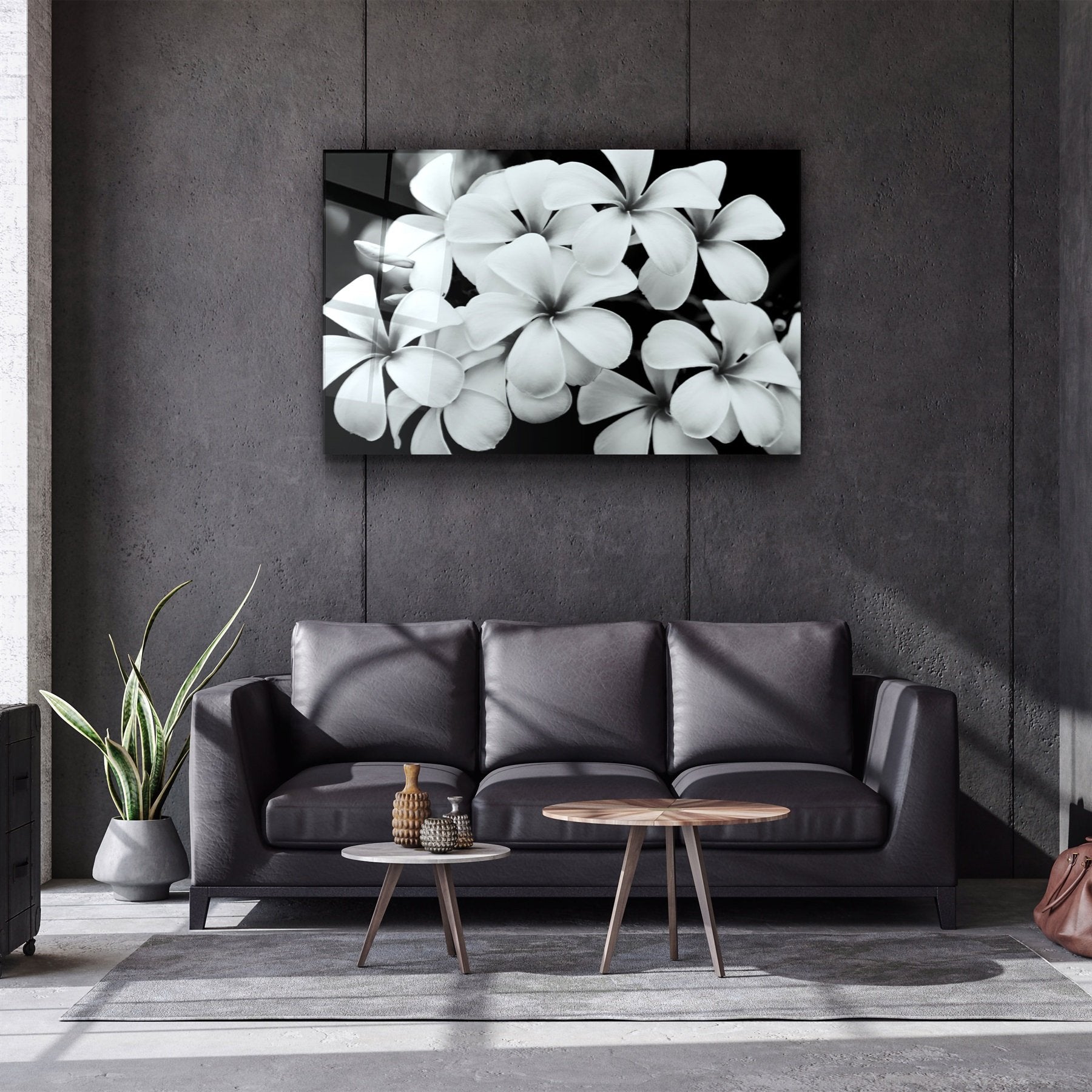 ・"Fleur"・Art mural en verre