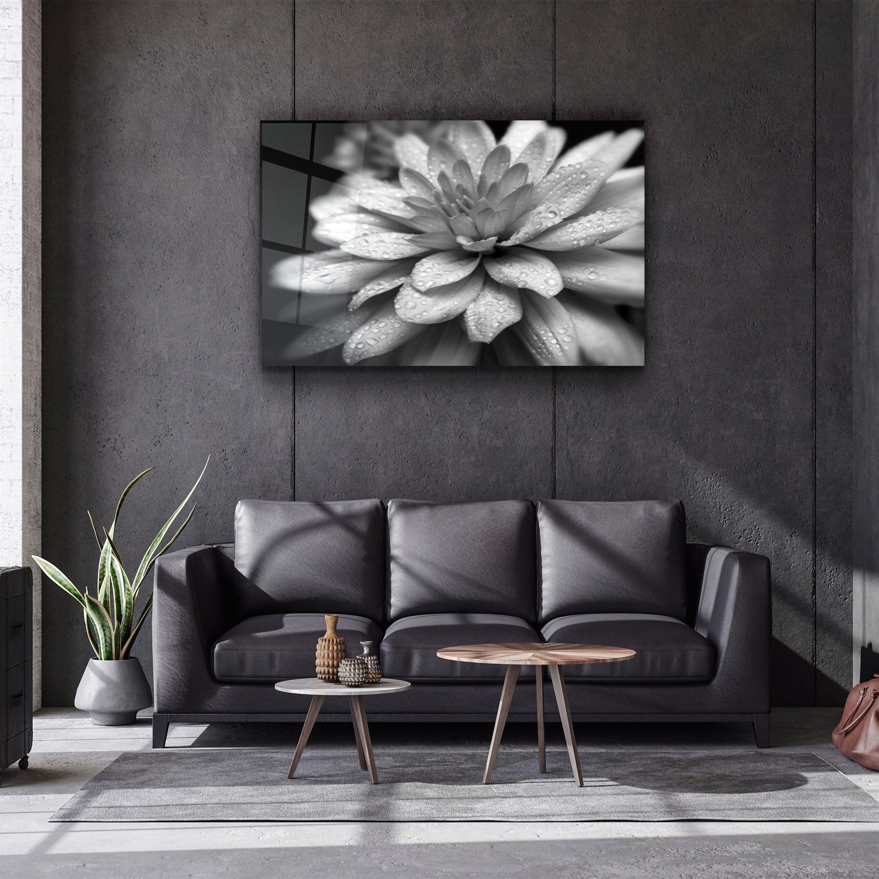 ・"Flower"・Glass Wall Art