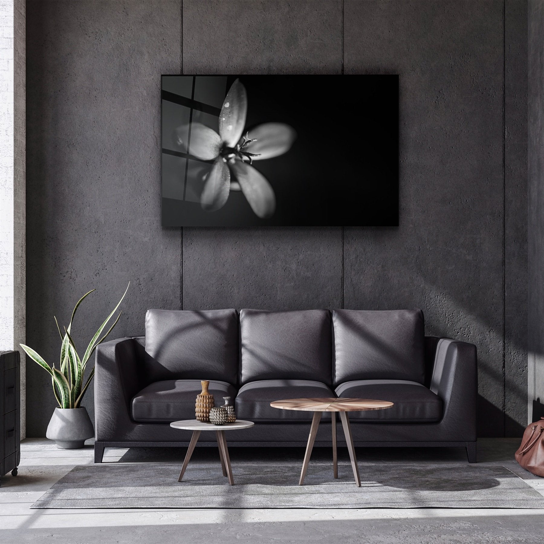 ・"Fleur"・Art mural en verre