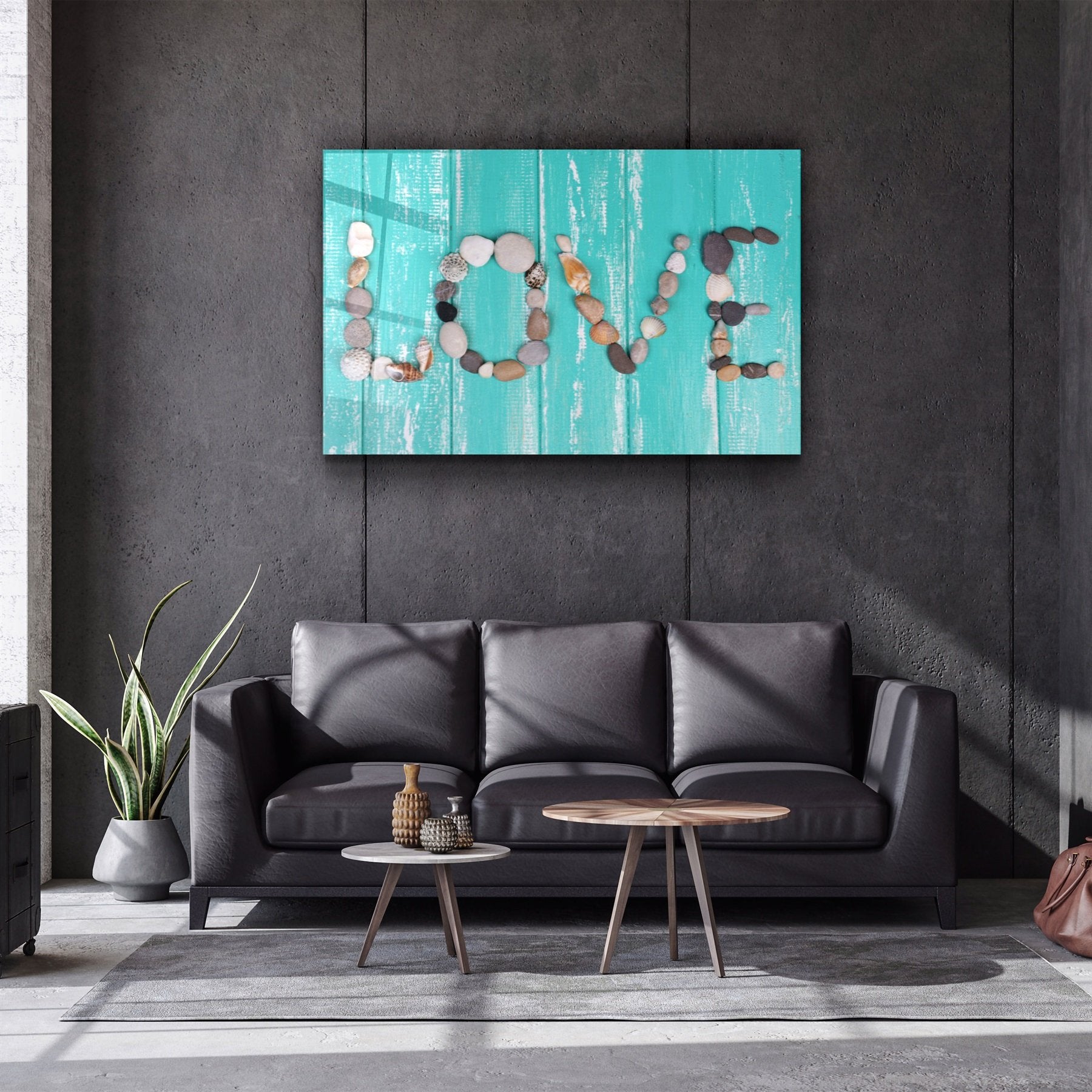 ・"Amour"・Art mural en verre