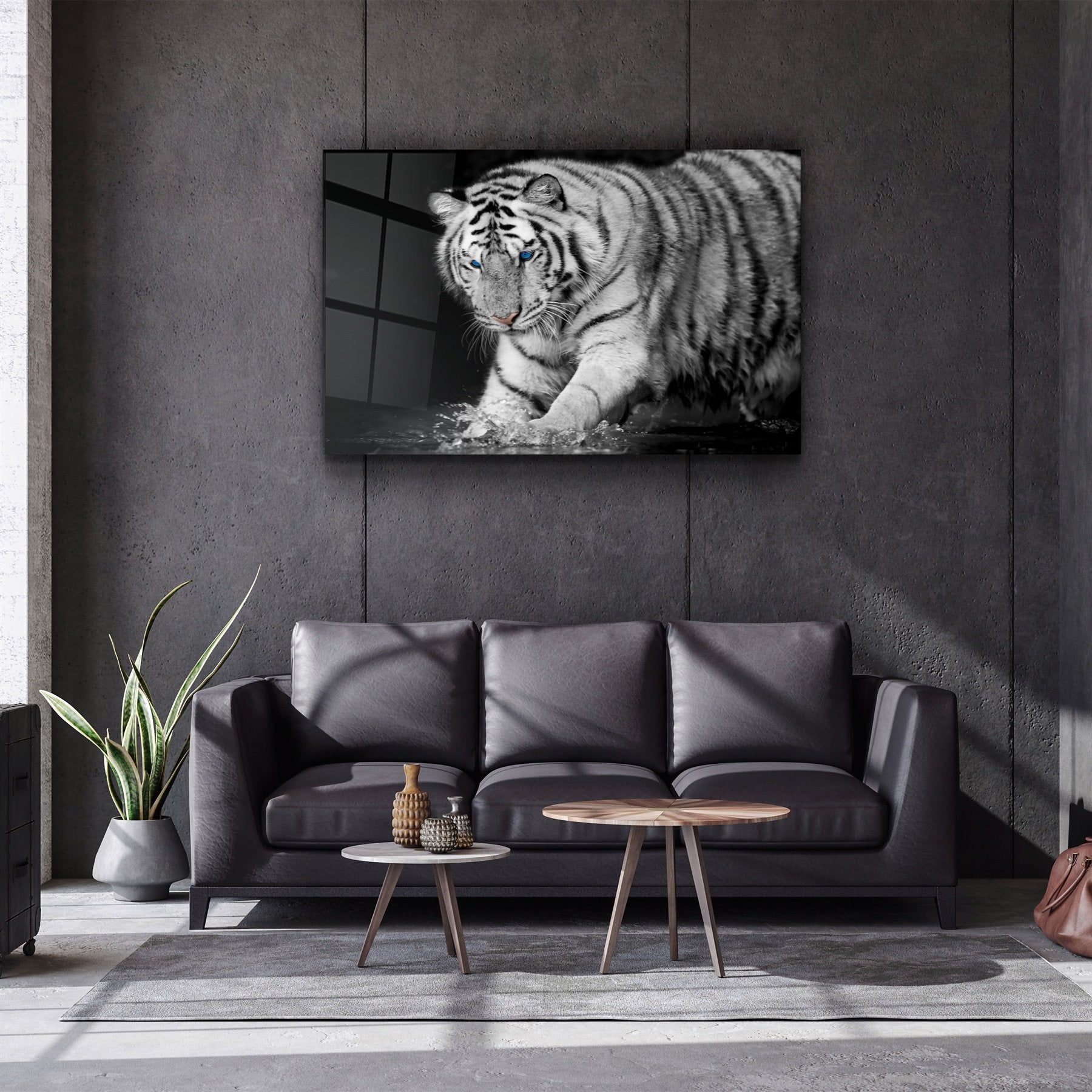 ・"Tiger 2"・Glass Wall Art