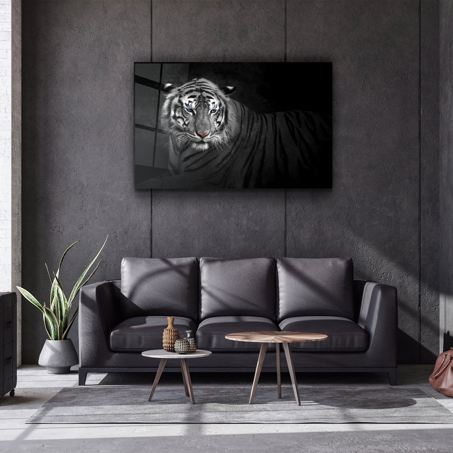 ・"Tiger 4"・Glass Wall Art