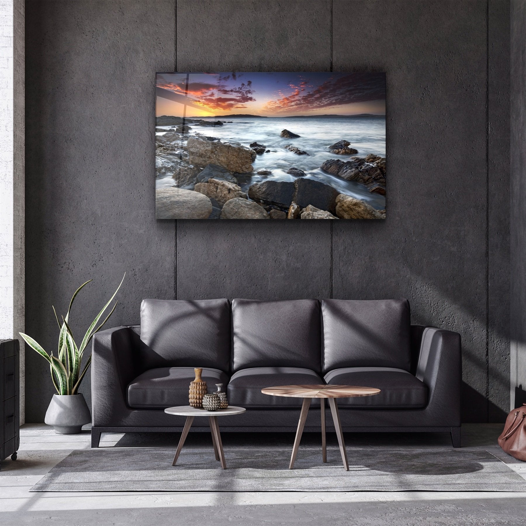 ・"Paysage marin"・Art mural en verre