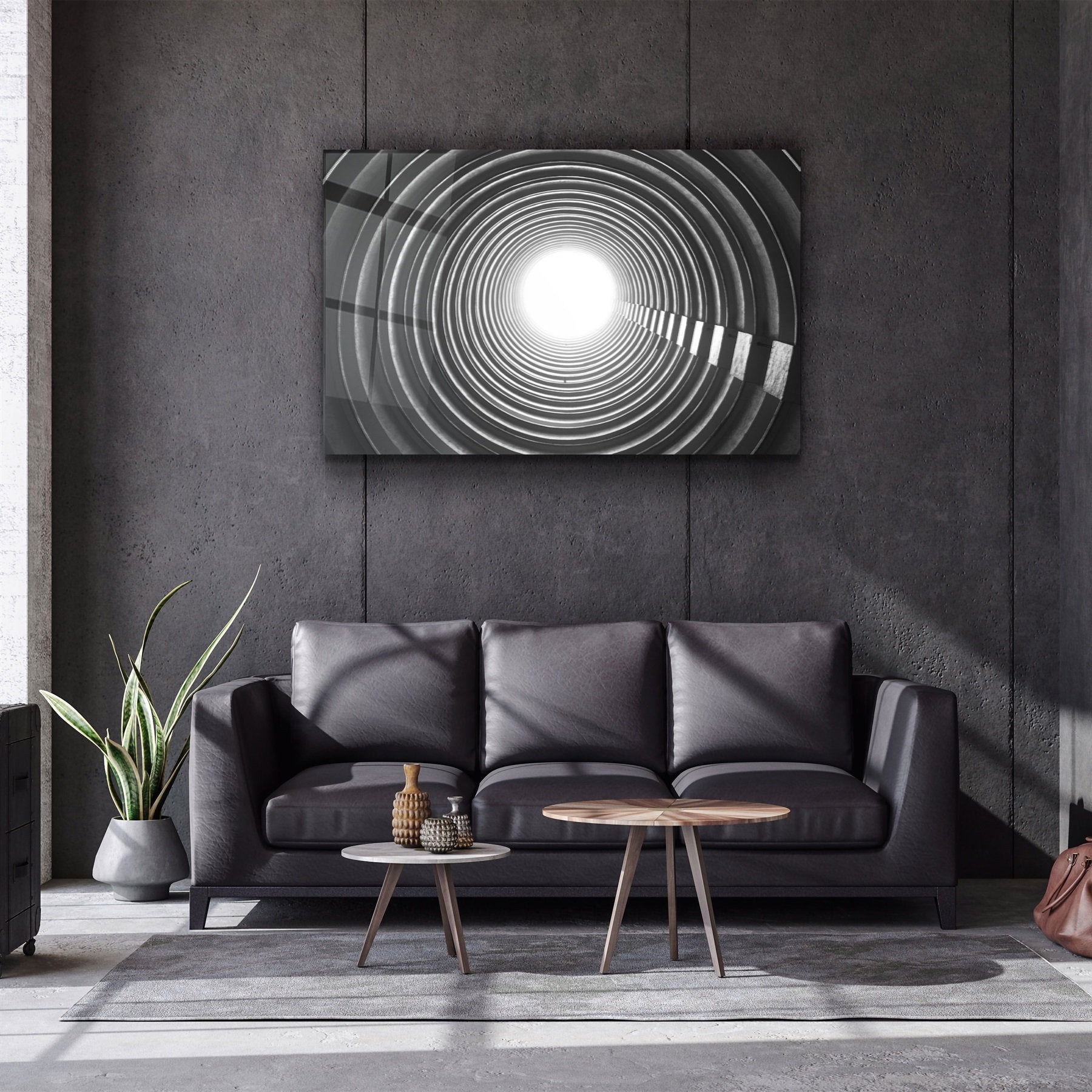 ・"The End of Tunnel"・Glass Wall Art