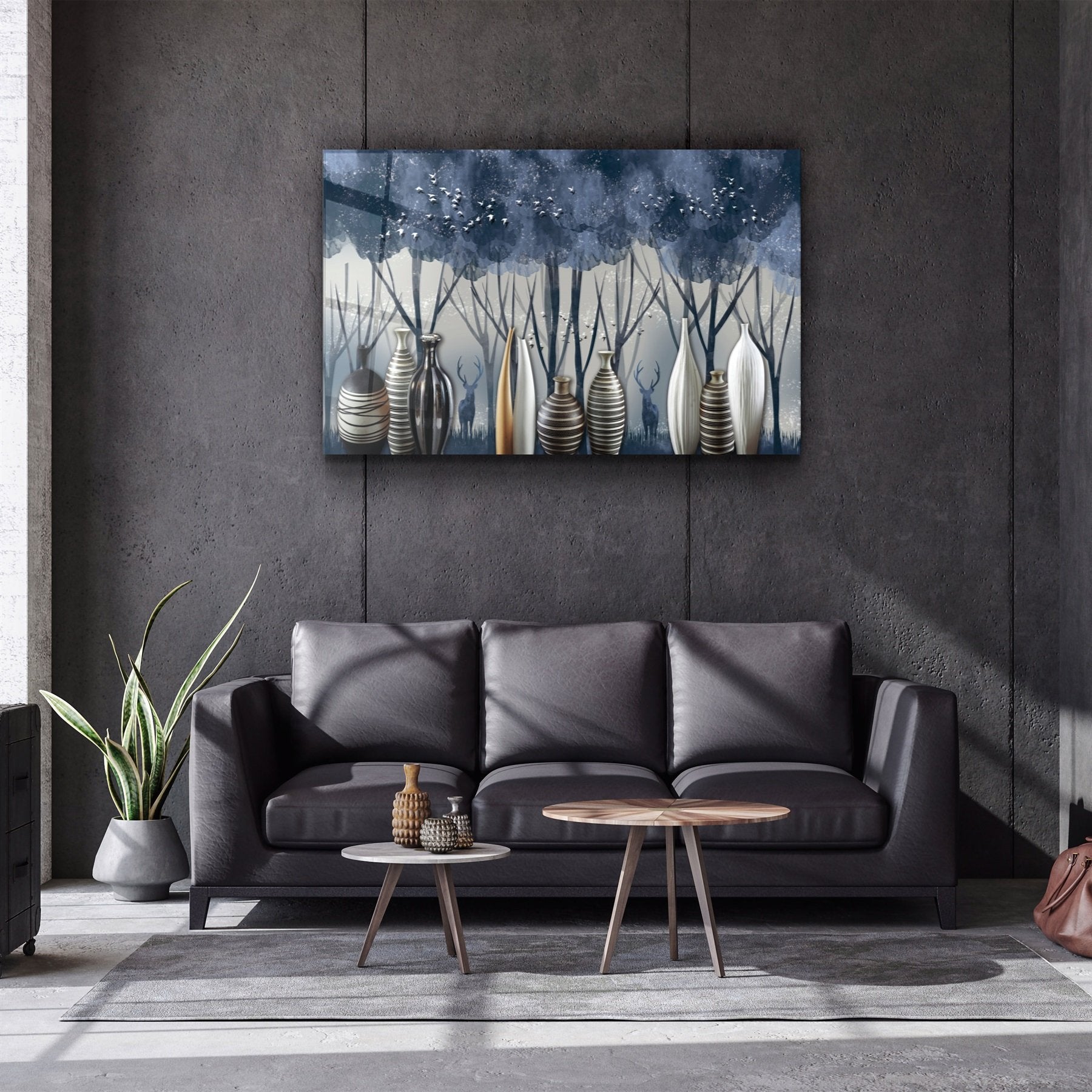 ・"Cute Forest4"・Art mural en verre