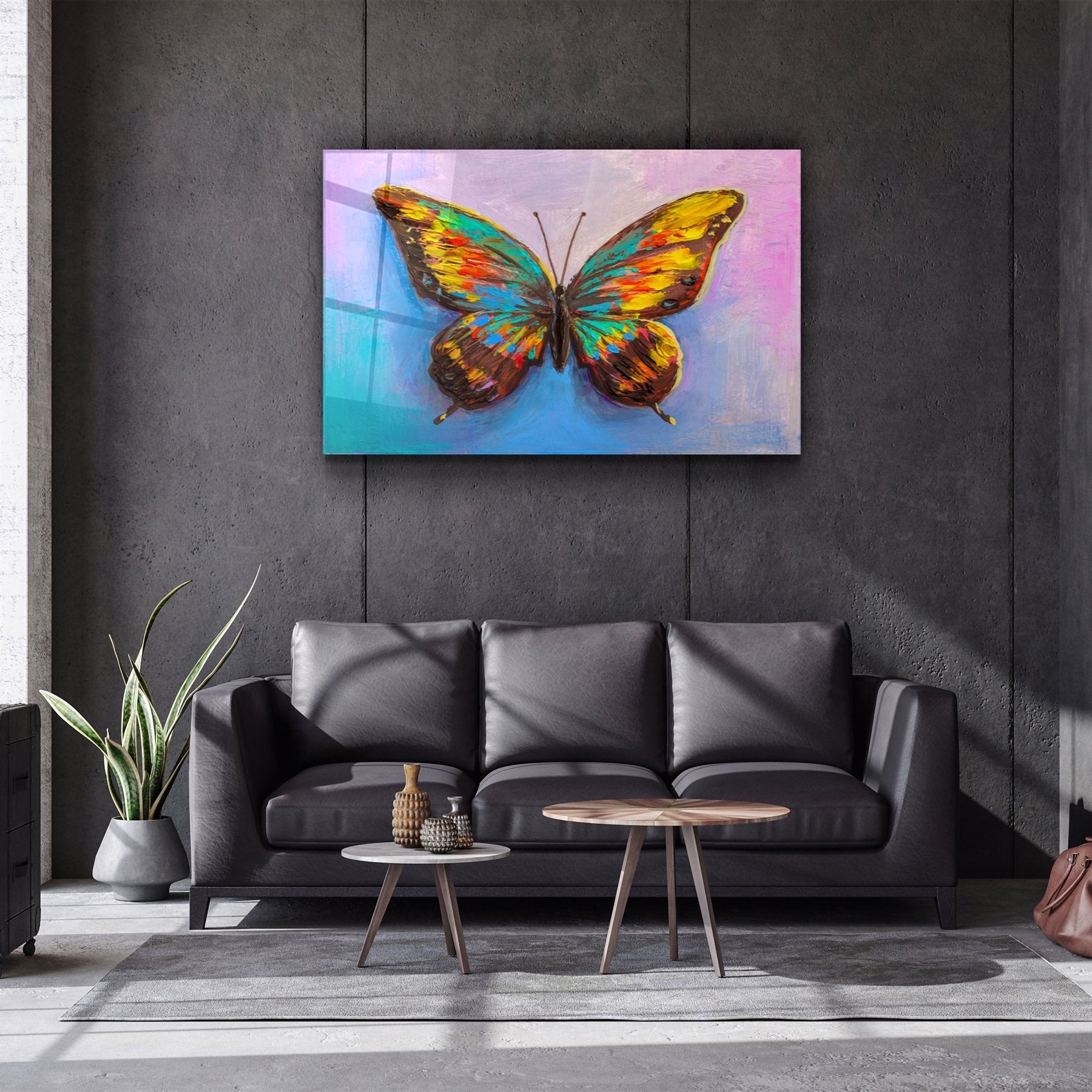 ・„Butterfly 4“・<tc>Glasbild</tc>